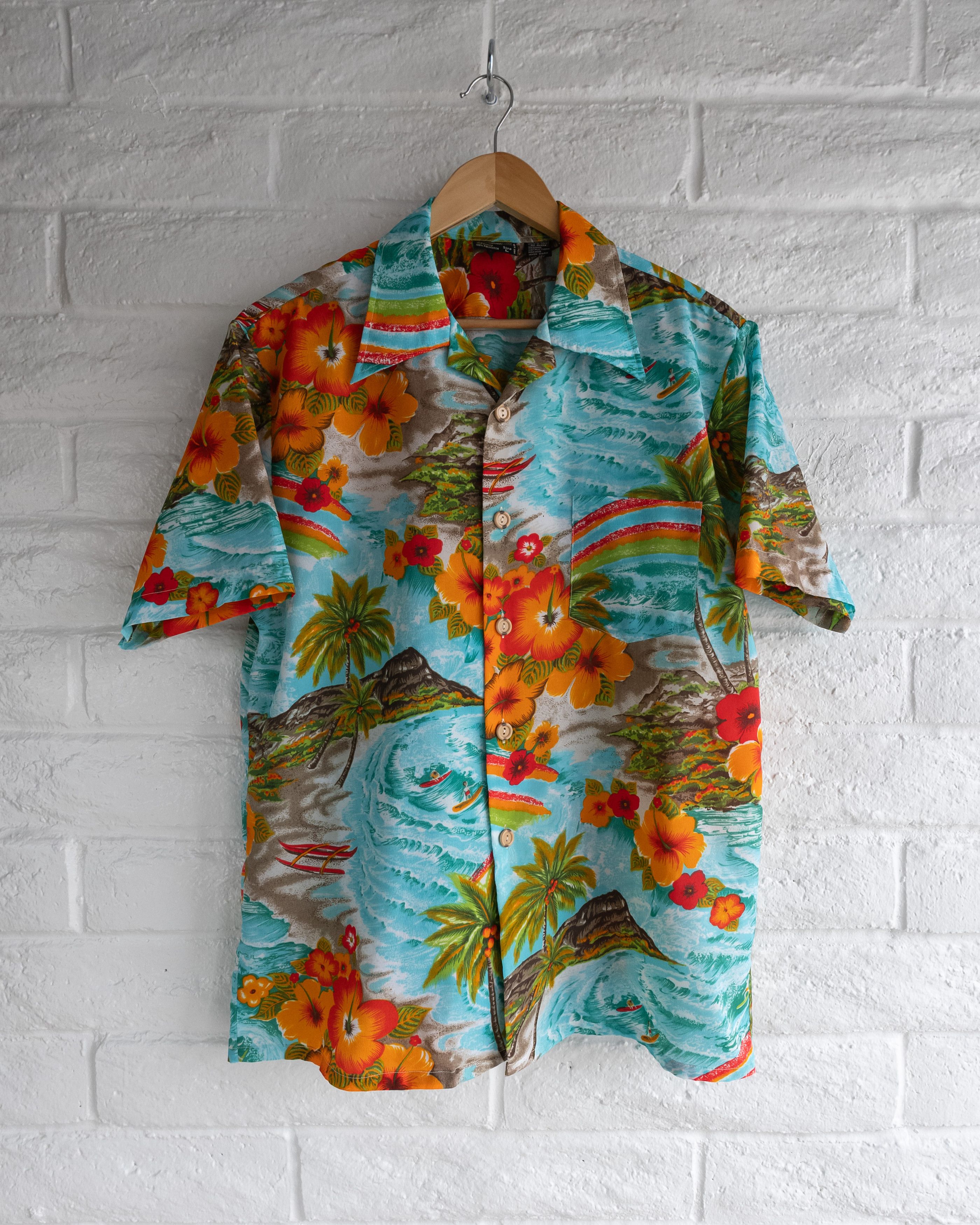Vintage Vintage 70s JC Penney Towncraft Tropical Hawaiian Shirt Size US L / EU 52-54 / 3 - 1 Thumbnail