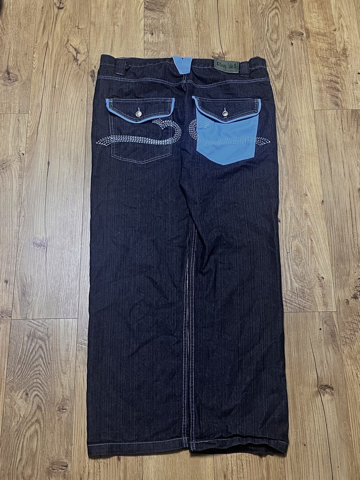 JNCO × Shorty's Skateboards Money Talks JNCO Baggy Denim Pants Size US 36 / EU 52 - 1 Thumbnail