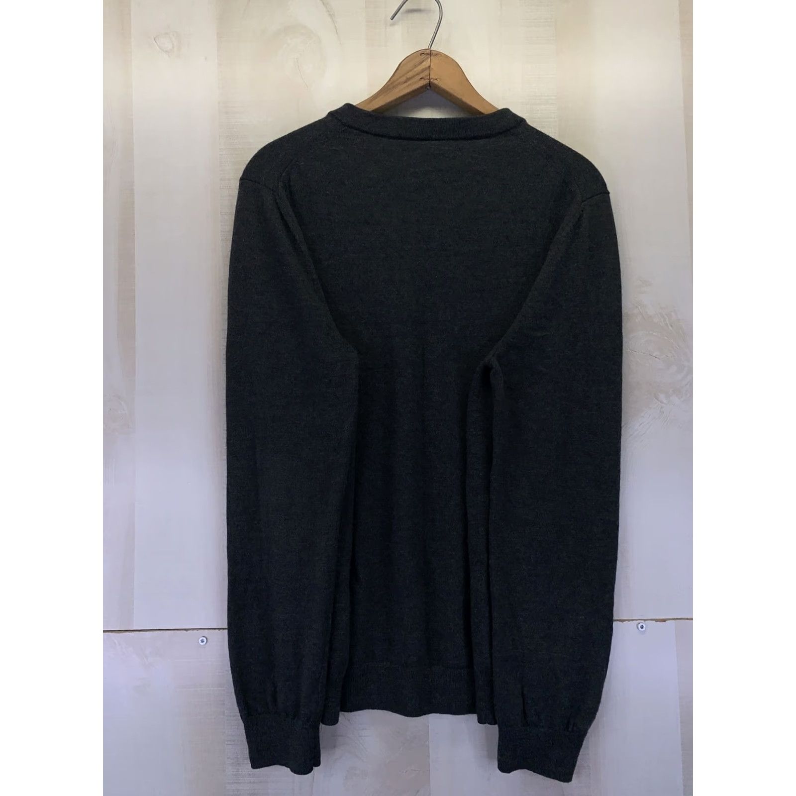 Nordstrom VINTAGE Nordstrom Sweater Shirt Womens XL 100% Merino Wool V-Neck Slate Green 9743 Size XL / US 12-14 / IT 48-50 - 6 Thumbnail