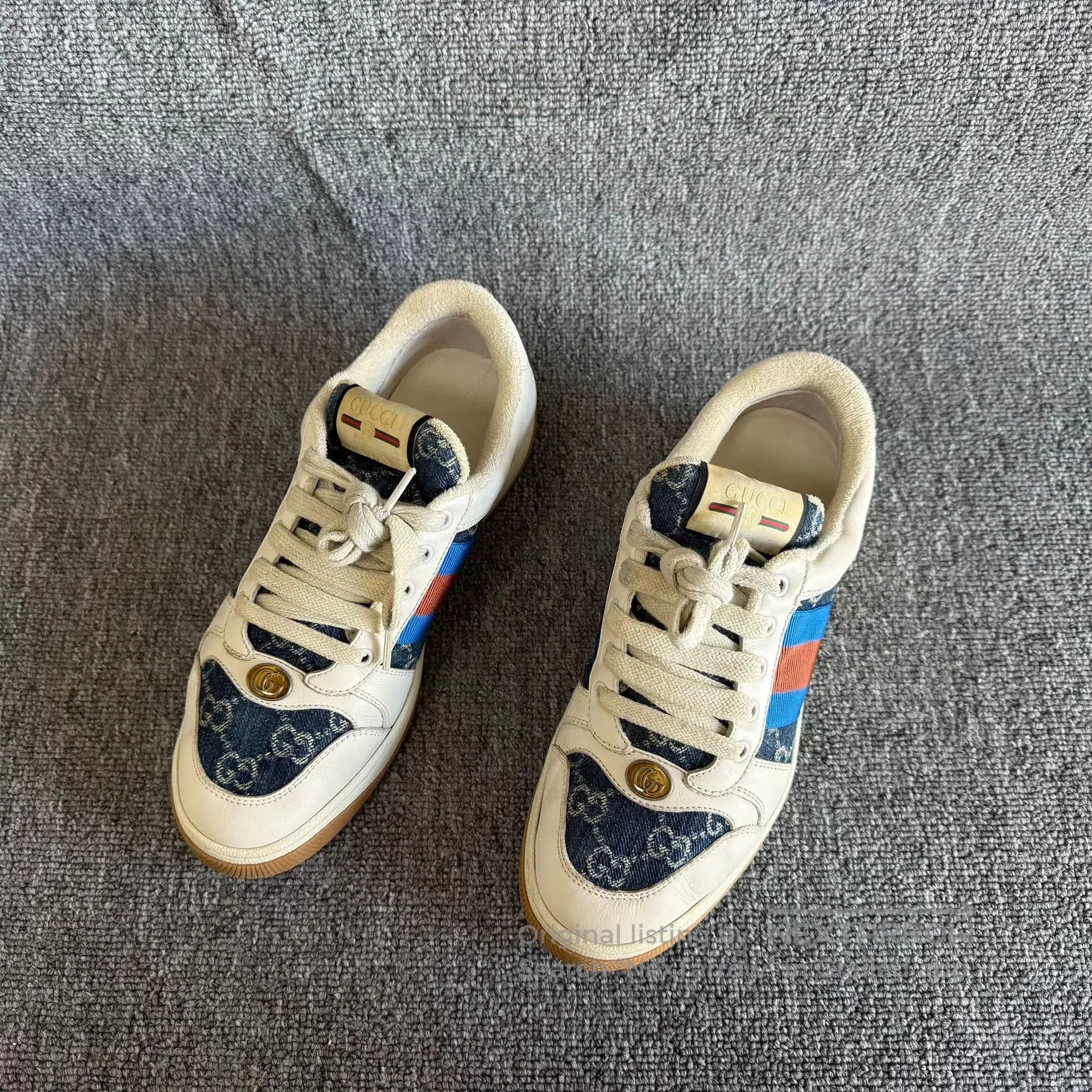 Gucci Gucci Denim Blue Dirty Shoes Size 40. Size US 7 / EU 40 - 2 Thumbnail