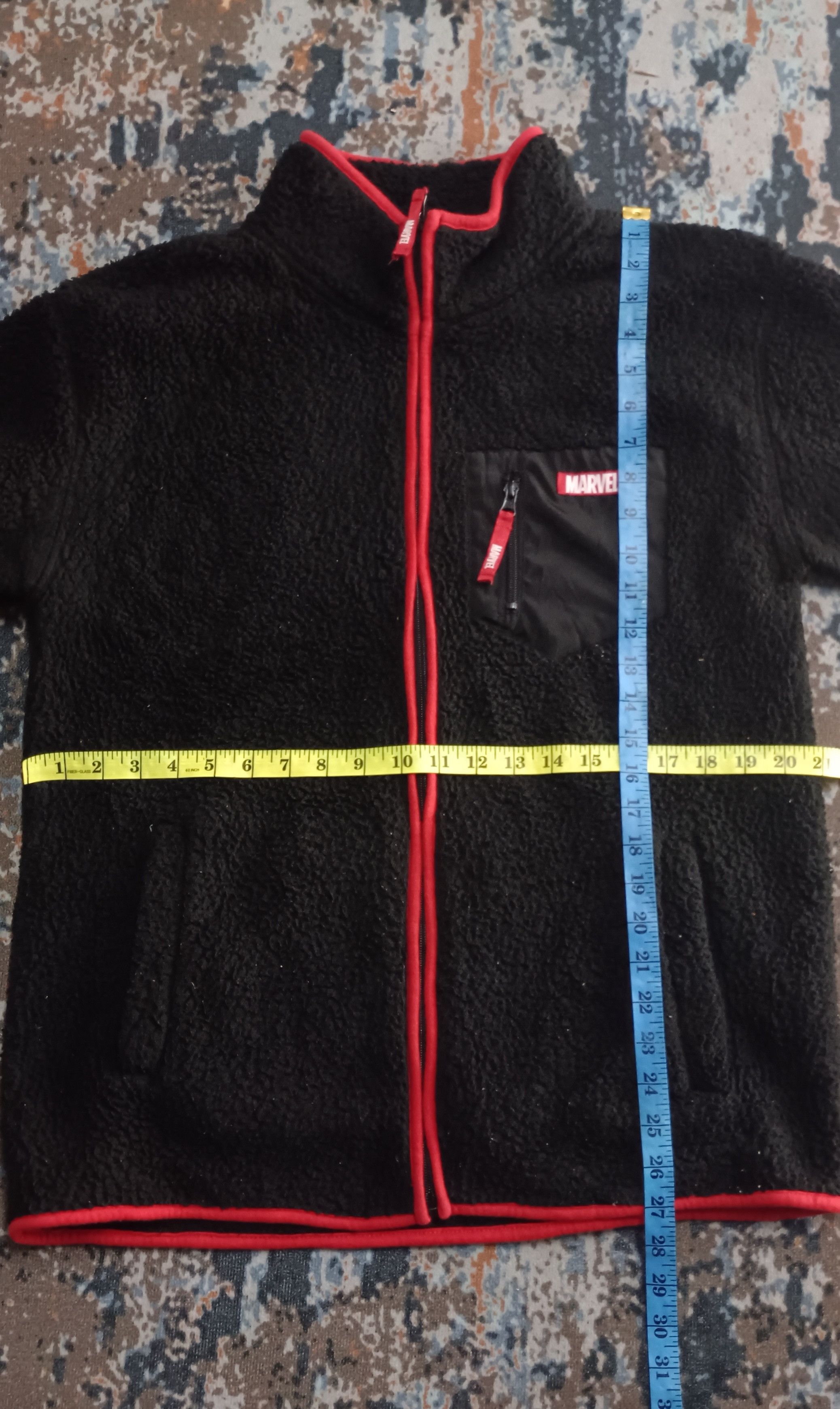 Japanese Brand × Marvel Comics × Vintage 🔥Marvel Sherpa Full Zipper Jacket Size US L / EU 52-54 / 3 - 13 Thumbnail