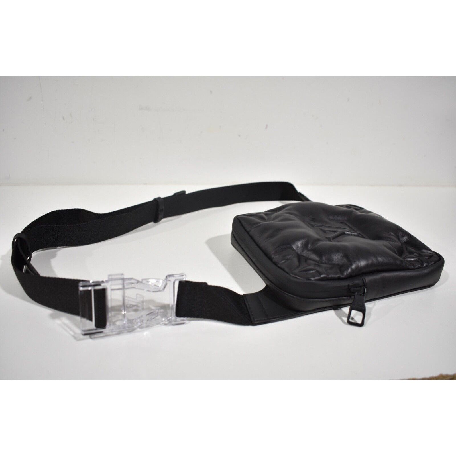Louis Vuitton Louis Vuitton Bag Monogram Puffer Black Leather Bumbag 2054 Size ONE SIZE - 7 Thumbnail