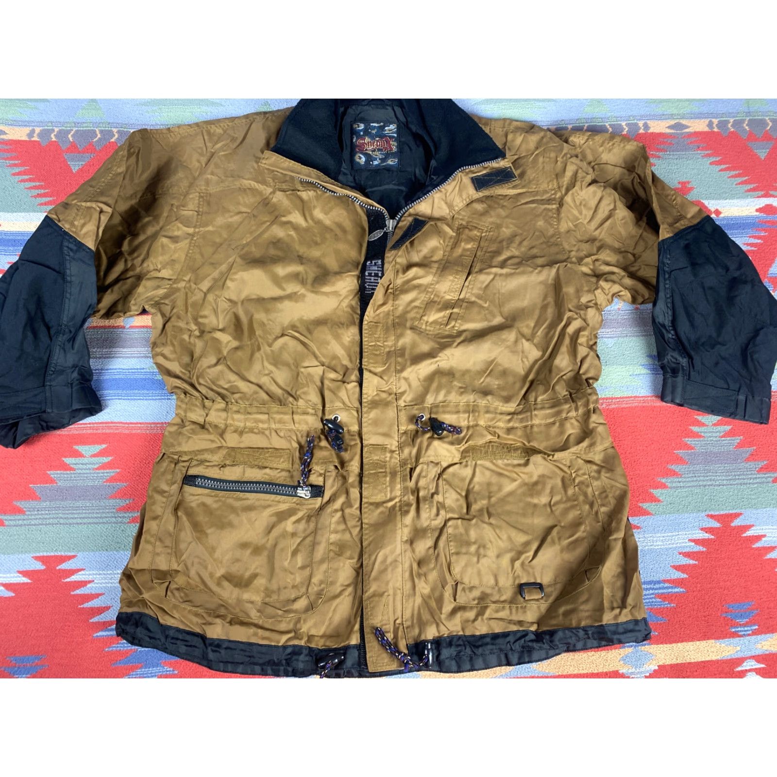Vintage VINTAGE Sneaux Snowboard Wear Jacket Parka Coat Men’s XL Brown Weather Snowboard Wear Mens Jacket Size US XL / EU 56 / 4 - 2 Thumbnail