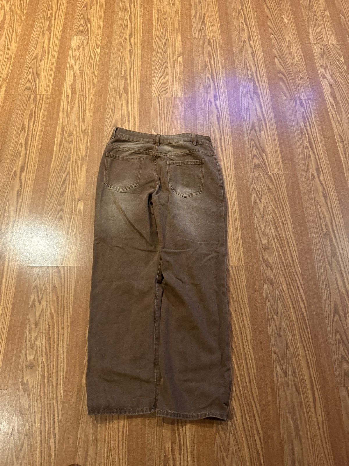 Other Brown Washed Jeans Size US 32 / EU 48 - 3 Thumbnail