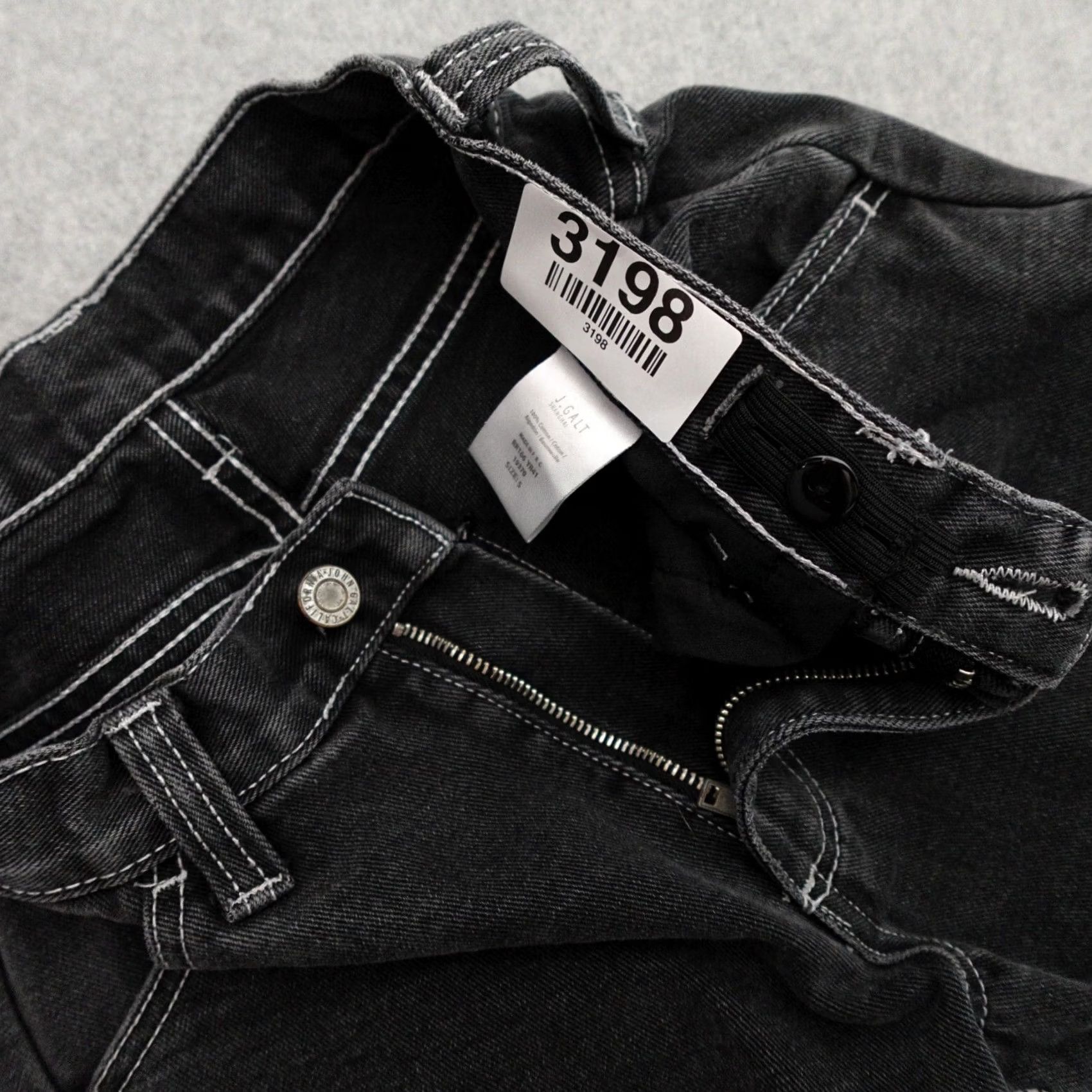 Vintage J. GALT Jeans Womens Size Small Carpenter High-Rise Pants Cinch Waist 24x32 - Pre-Owned Size 28" / US 6 / IT 42 - 3 Thumbnail