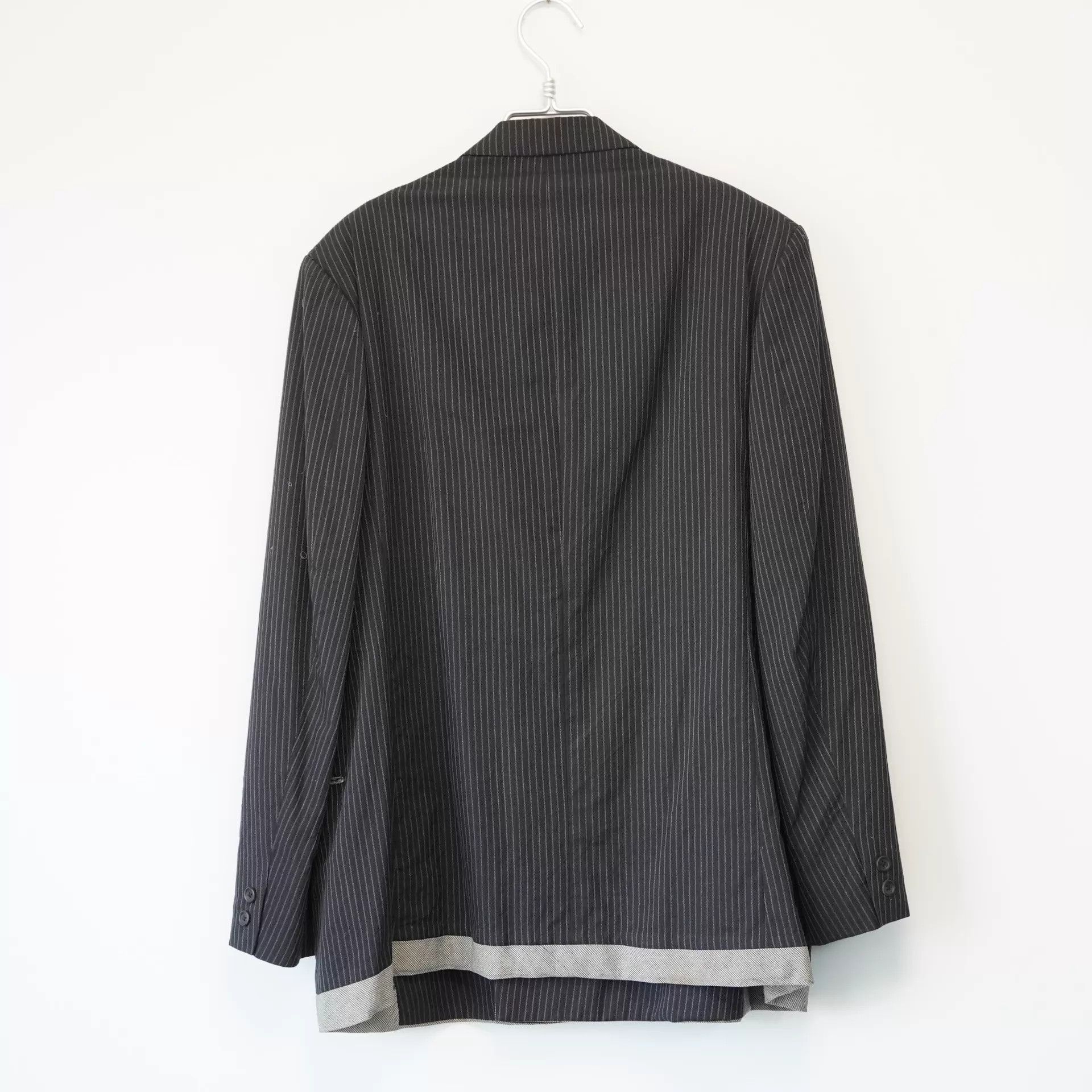Yohji Yamamoto Yohji Yamamoto 96SS Subtle Embroidery Double-Breasted Jacket Size US M / EU 48-50 / 2 - 2 Thumbnail