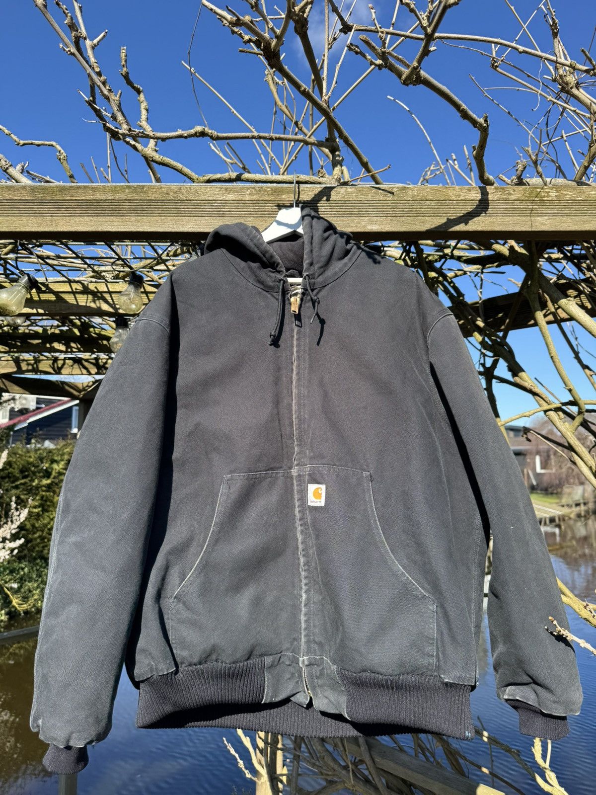 Carhartt × Vintage Carhartt J140 BLK Flannel-Lined Active Jacket Size US XL / EU 56 / 4 - 2 Thumbnail