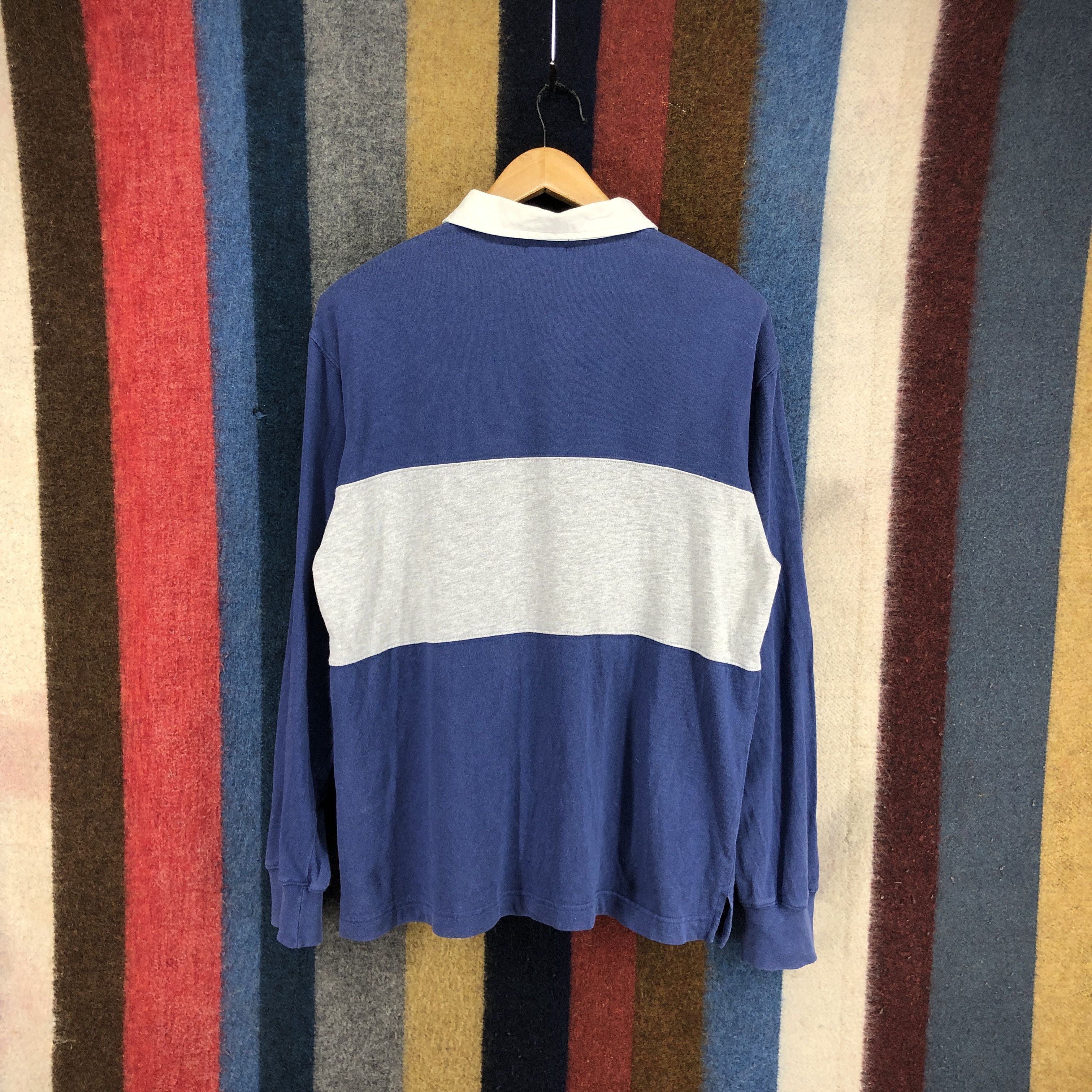 Japanese Brand EAST BOY FOR MEN Striped Polo Rugby #0518/V Size US M / EU 48-50 / 2 - 9 Thumbnail