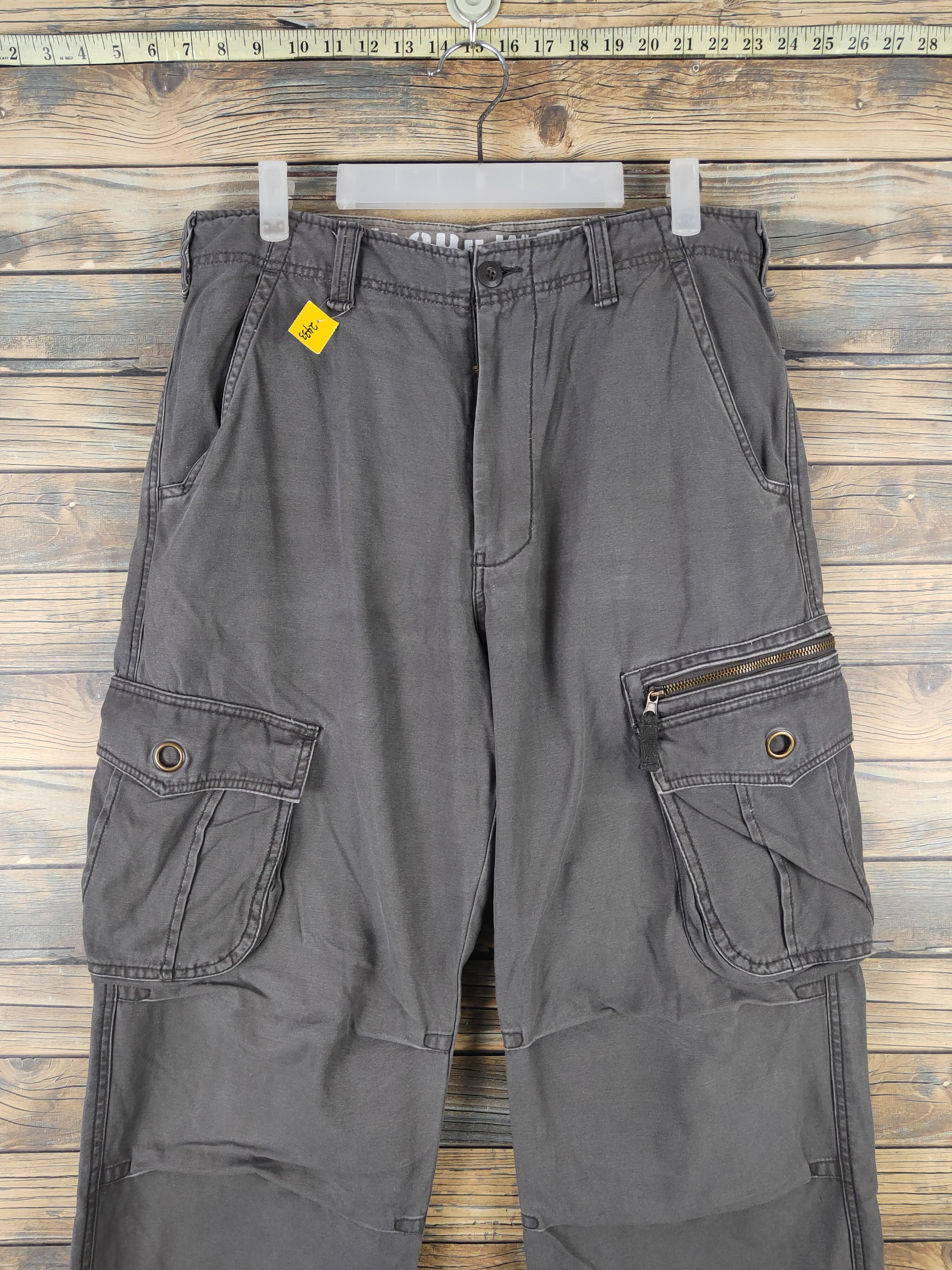 Japanese Brand DLL Vache Dark Gray Multipocket Cargo Pants #2433 Size US 32 / EU 48 - 2 Thumbnail