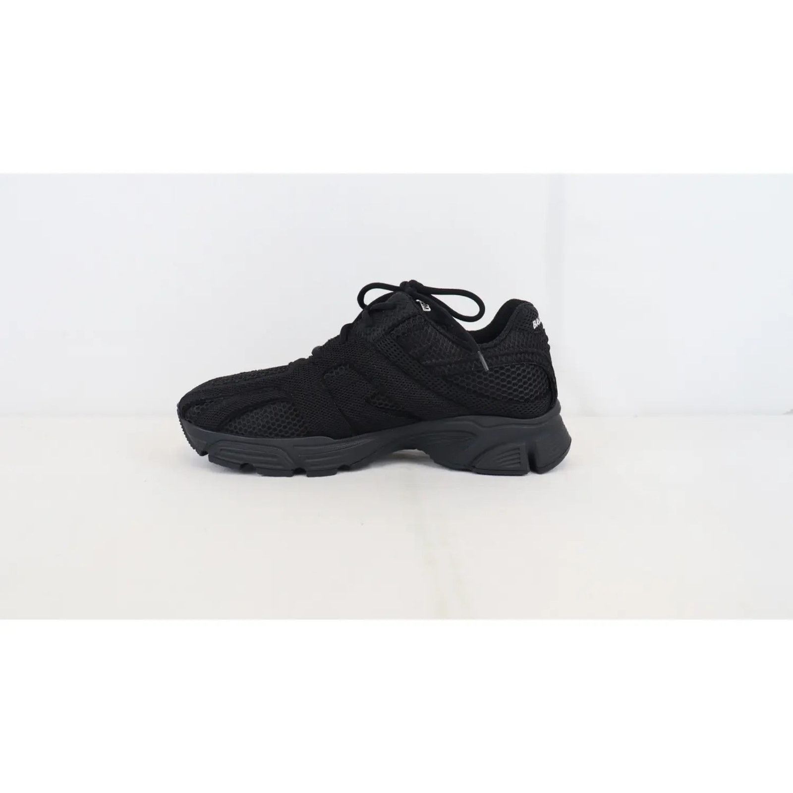 Balenciaga o1rshd1 Q:2 / Monocolor Fabric Mesh Phantom Sneaker in Black Size US 13 / EU 46 - 1 Thumbnail