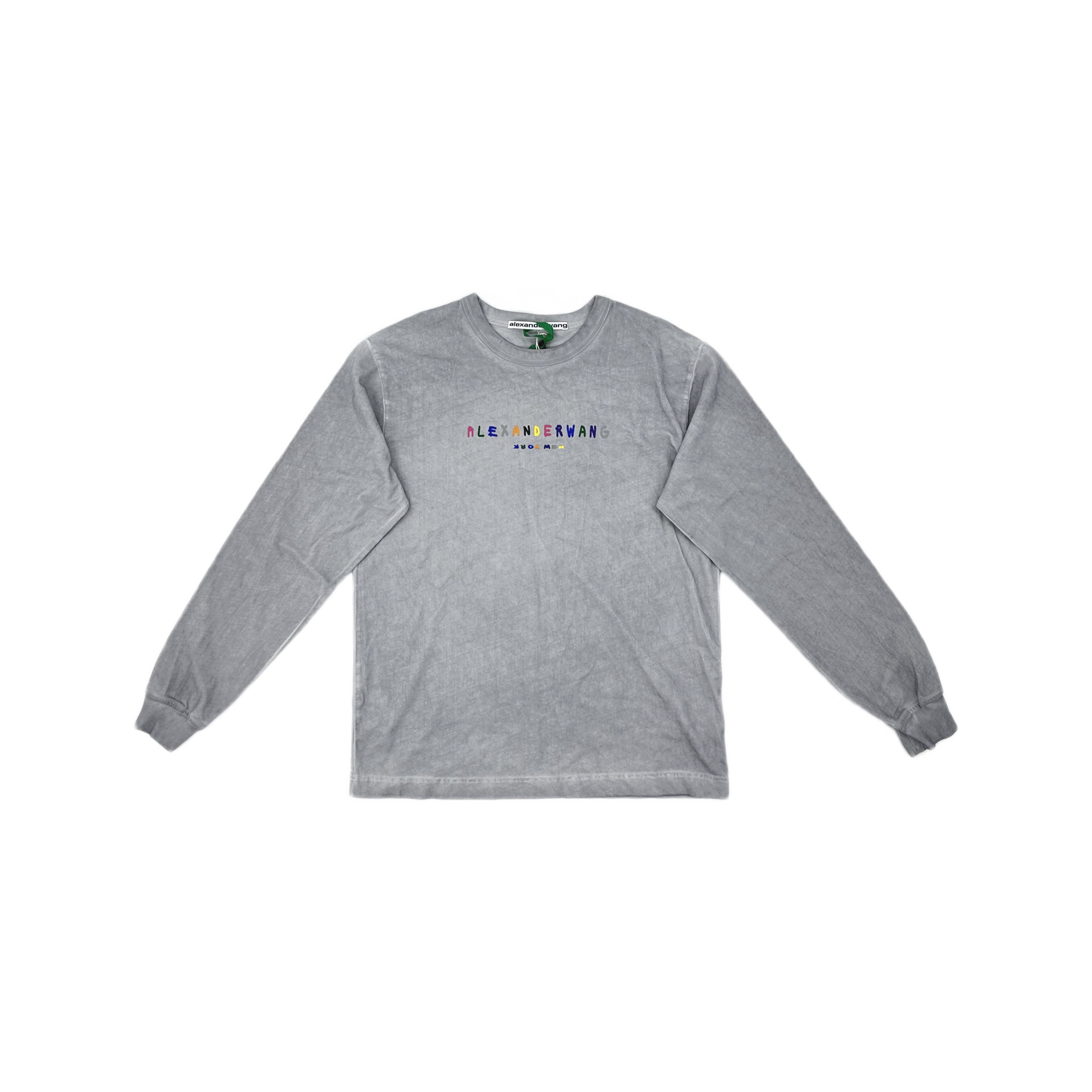 Alexander Wang Alexander Wang Multicolor Logo Long Sleeve T-Shirt Size S Size US S / EU 44-46 / 1 - 1 Thumbnail