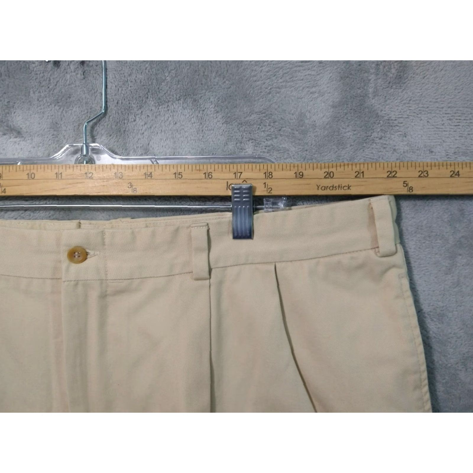 Bills Khakis Bills Khakis Pants Mens 46 x 23 Beige Chino M2P Pleated Twill Cotton Straight Casual Business Vintage No Size US 30 / EU 46 - 3 Thumbnail