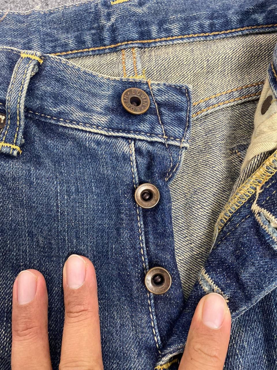 Edwin vintage edwin 505 lowrize selvedge denim nice design Size US 32 / EU 48 - 9 Thumbnail