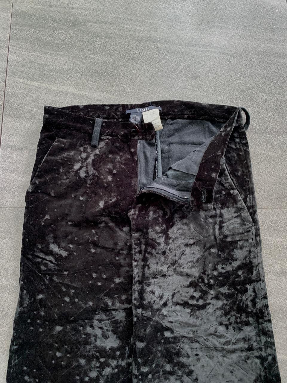 Yohji Yamamoto Velvet Patterned Trousers Size US 29 - 3 Thumbnail
