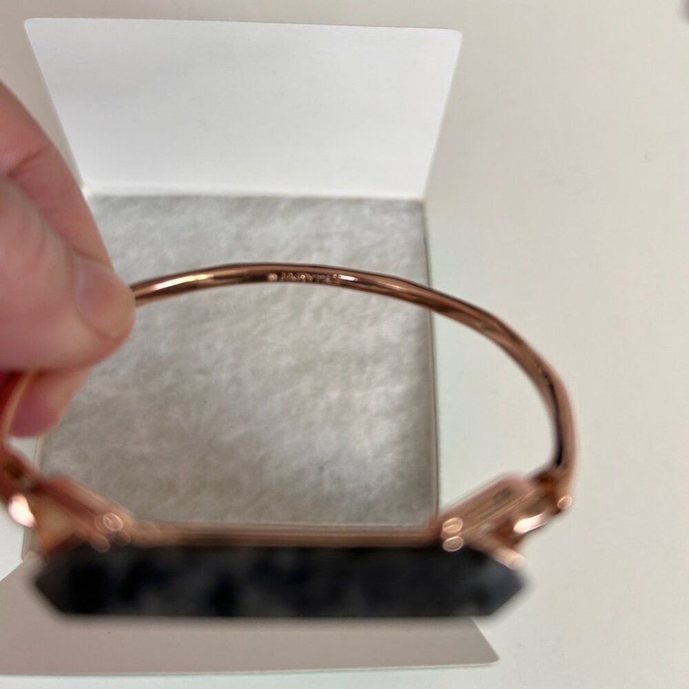Other BNIB Stella & Dot Rose Gold Rebel Bangle with Green Stone Size ONE SIZE - 6 Thumbnail