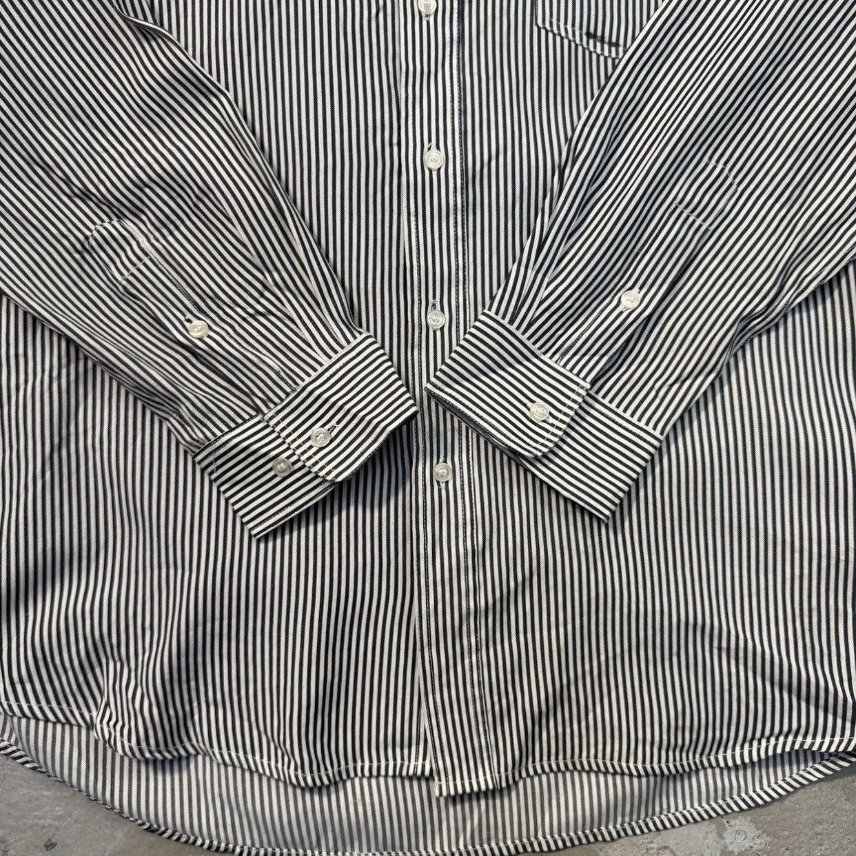 Gucci Vintage Gemma Gucci Striped Button Up Shirt Size US L / EU 52-54 / 3 - 4 Thumbnail