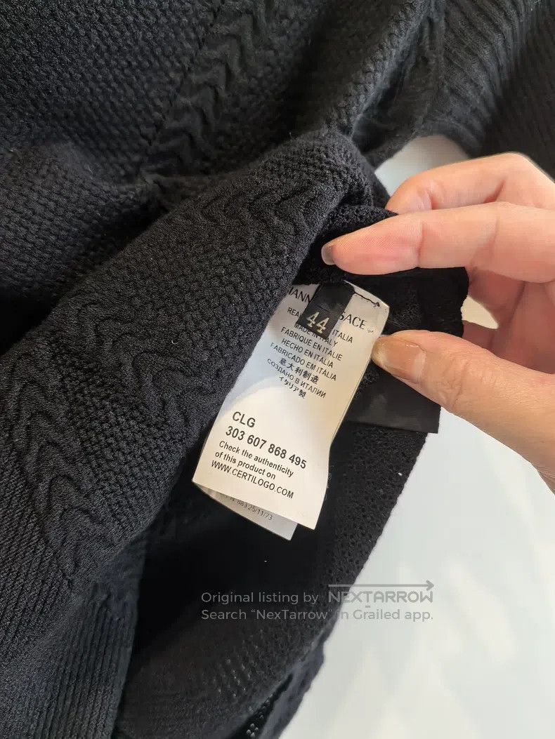 Other Versace Black knit short sleeves Size S / US 4 / IT 40 - 3 Thumbnail