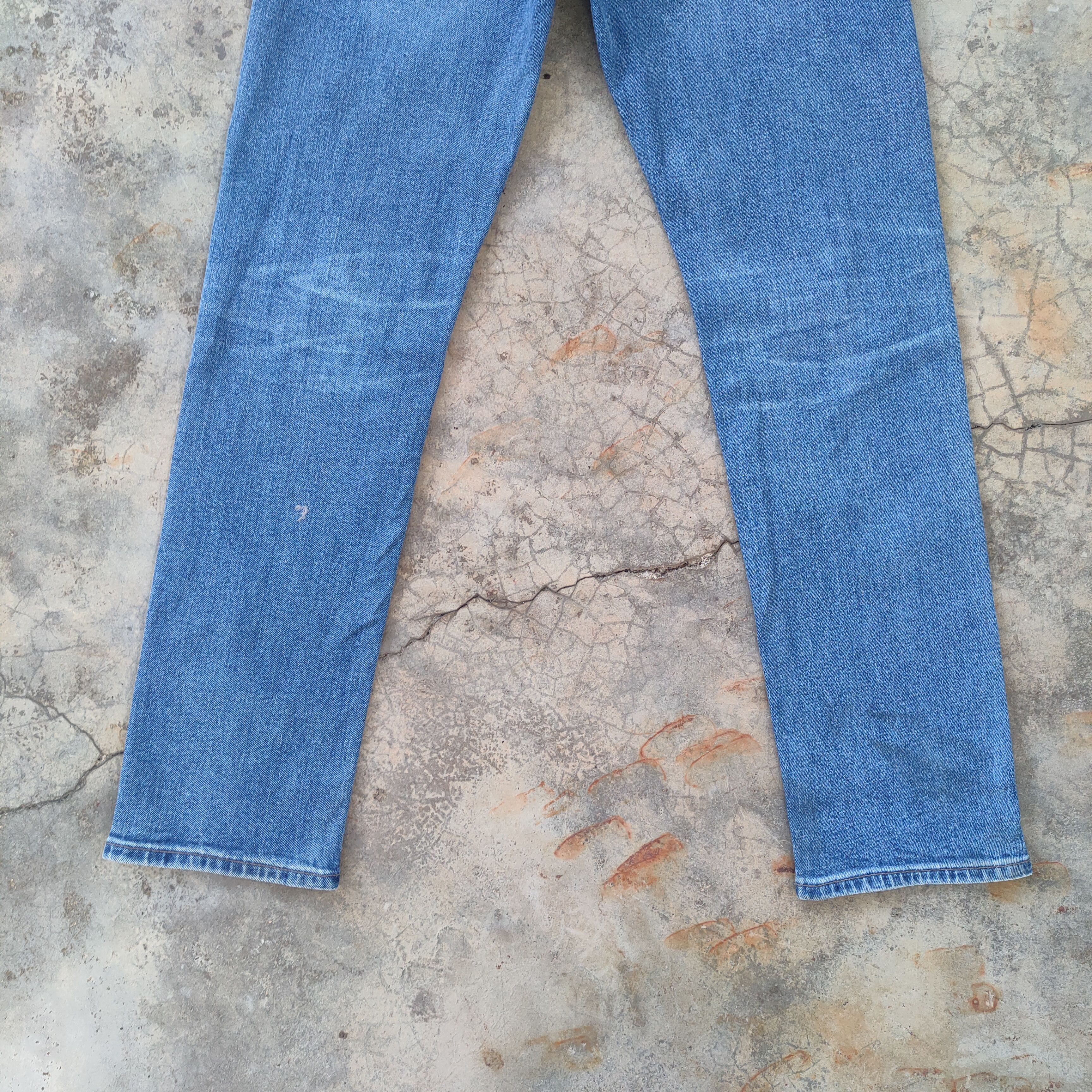 Japanese Brand W32 VINTAGE JAPANESE SKINNY FADED DISTRESSED JEANS PANTS Size US 32 / EU 48 - 11 Thumbnail