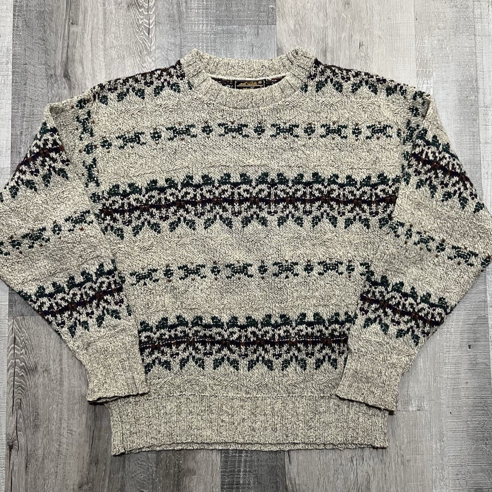 Eddie Bauer VTG Eddie Bauer 90s Wool Blend Pull Over Sweater M Knit USA Size US M / EU 48-50 / 2 - 1 Thumbnail