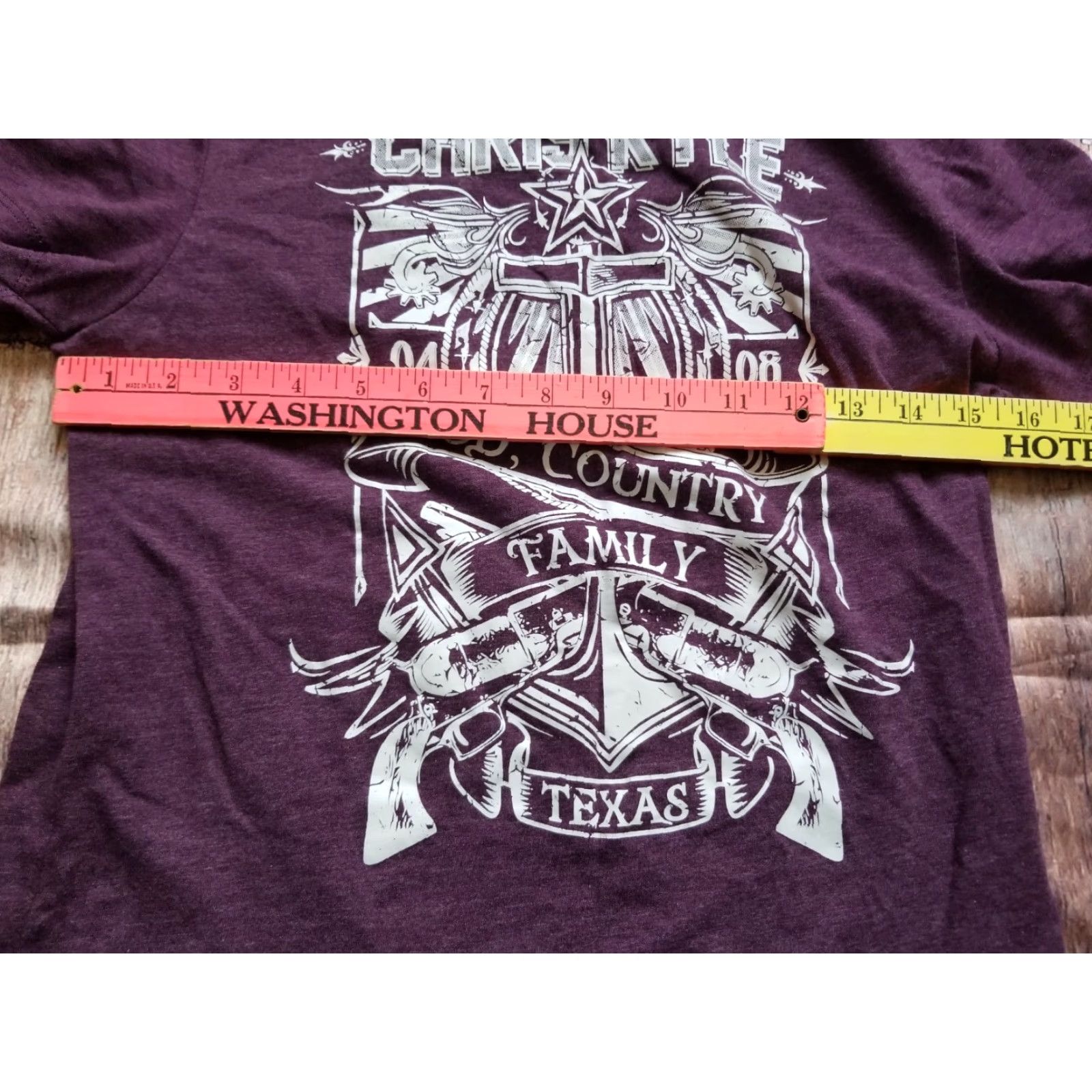 Vintage VINTAGE Chris Kyle Women's T-Shirt Short Sleeve Purple Military Logo 90s US Army Frog Foundation Size L / US 10 / IT 46 - 3 Thumbnail
