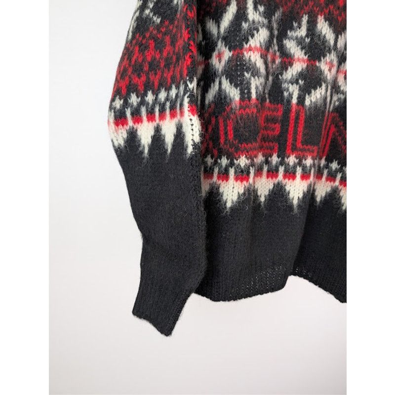 Celine o1rshd1 Boxy Crew Neck Sweater in Snowflake Jacquard Wool Size US S / EU 44-46 / 1 - 6 Thumbnail