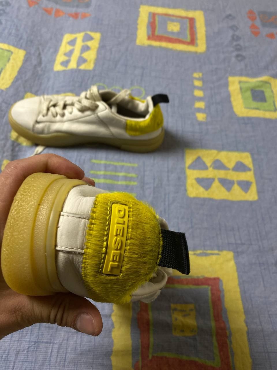 Diesel 2000s Archive Japanese Leather Sneakers Diesel Y2K Size US 7 / IT 37 - 7 Thumbnail