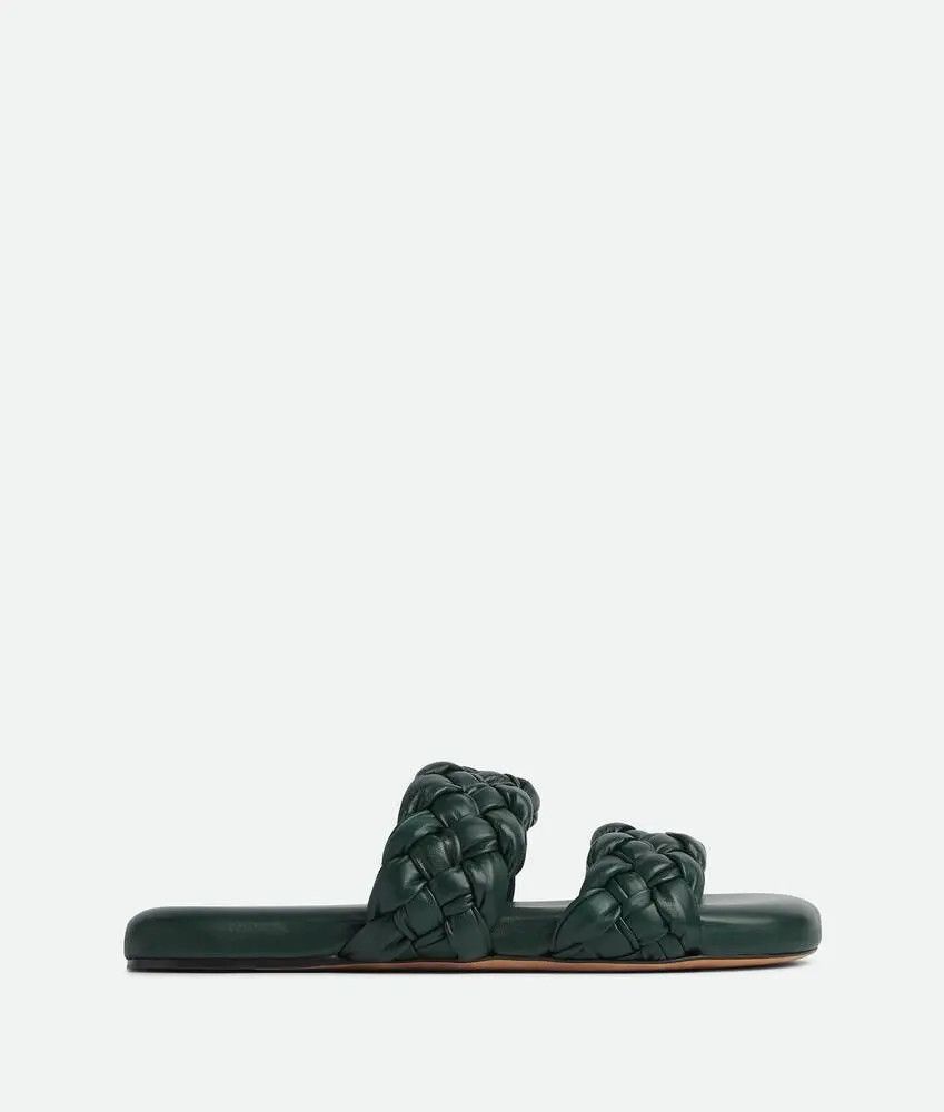 Bottega Veneta o1bcso1str0824 Foulard Mule in Green Size US 9 / EU 42 - 1 Thumbnail
