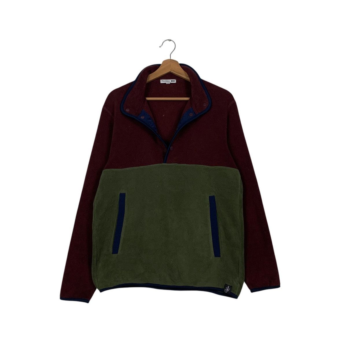JW Anderson × Uniqlo UNIQLO JW ANDERSON Half Button Colorblock Fleece #2553-C115 Size US M / EU 48-50 / 2 - 9 Thumbnail