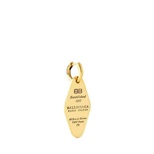 Balenciaga o1g2r1mq0924 Size: OS / Tags Earrings in Antique Gold Size ONE SIZE - 2 Thumbnail