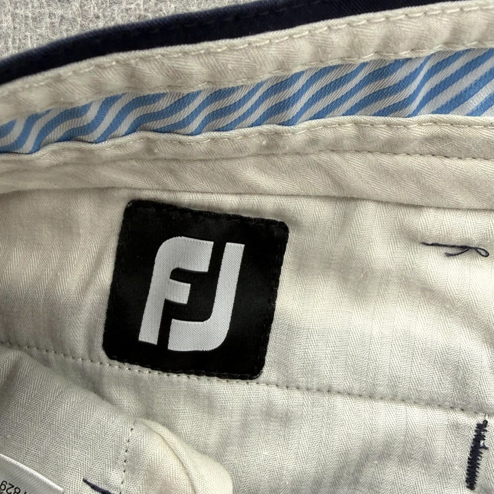 Footjoy FootJoy Shorts Mens 34 Blue Chino Stretch Golf 10 Inseam Drawstring Casual Size US 34 / EU 50 - 4 Thumbnail