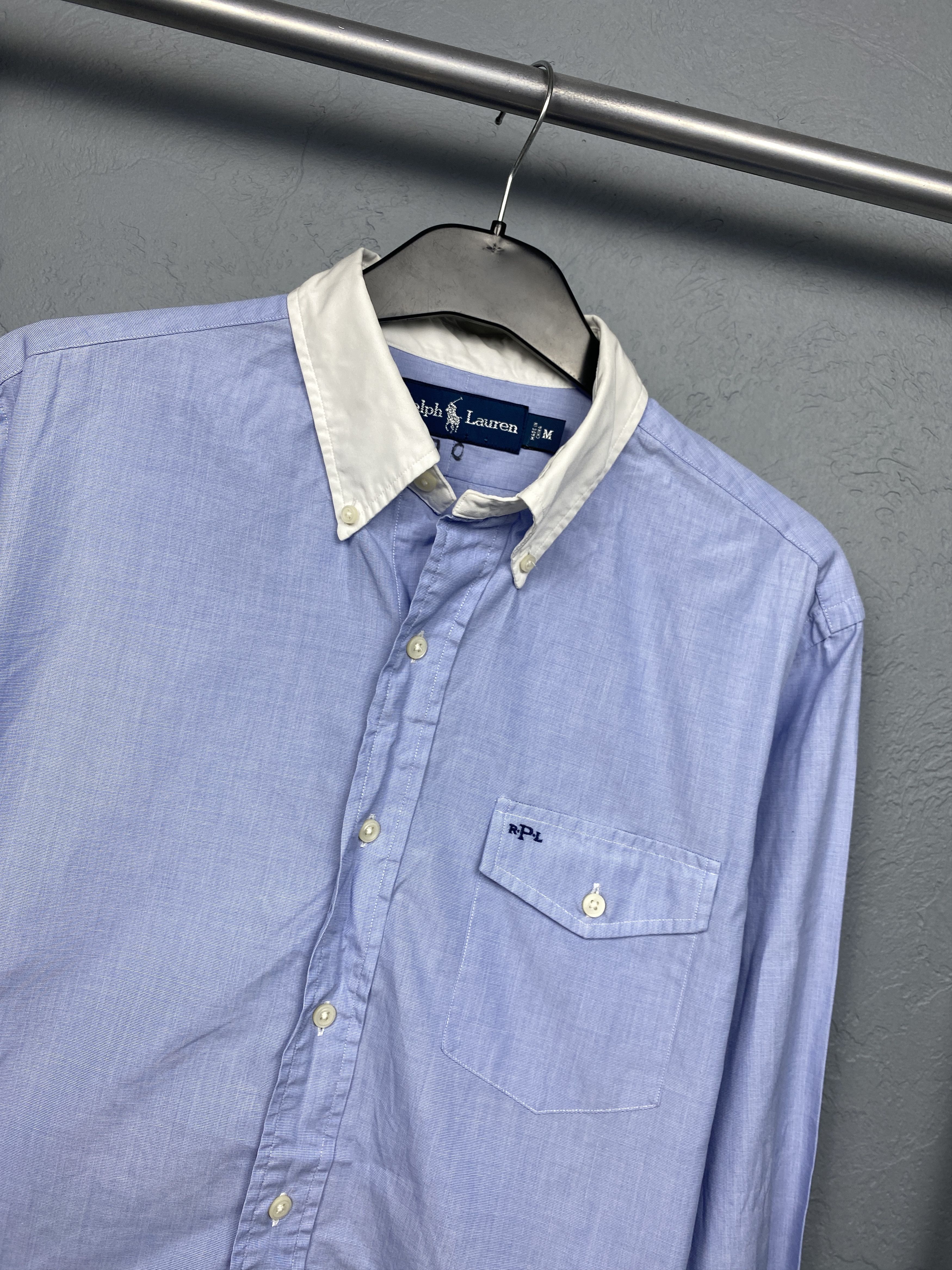 Polo Ralph Lauren Polo Ralph Lauren Vintage Mens Long Sleeve Shirt Size US M / EU 48-50 / 2 - 2 Thumbnail