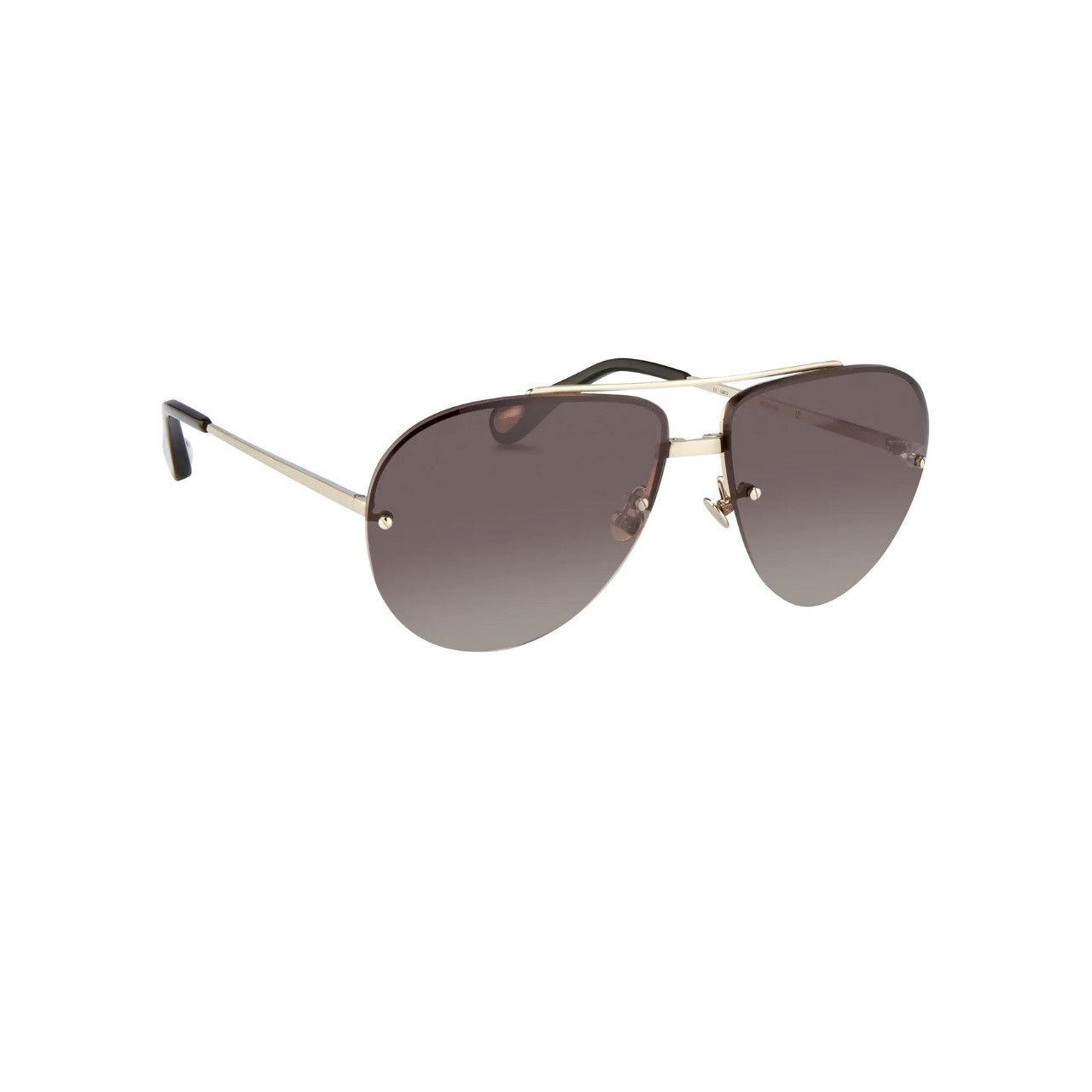 Ann Demeulemeester Ann Demeulemeester Sunglasses White Gold and Gray Size ONE SIZE - 2 Thumbnail