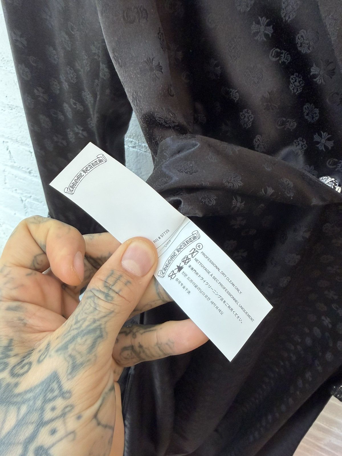 Chrome Hearts Chrome Hearts COUTURE MADE FRANCE SILK CRYSTAL JACKET Size US L / EU 52-54 / 3 - 20 Thumbnail