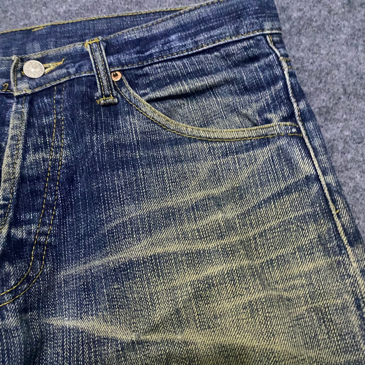 Japanese Brand 💥Best Offer💥Vintage Justin Jeans Distressed Denim Size US 33 - 7 Thumbnail