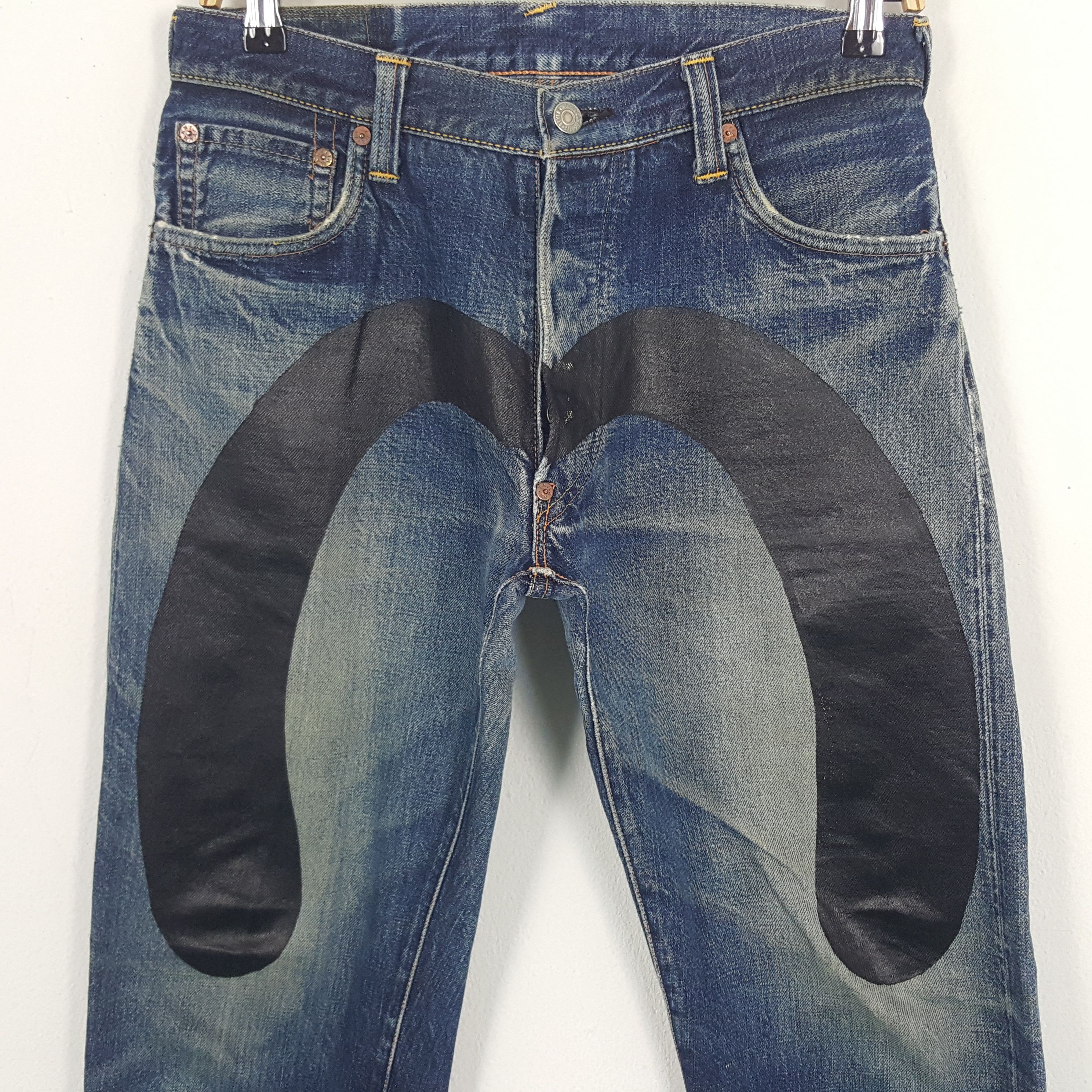 Evisu × Japanese Brand Vintage Evisu Japan Selvedge Custom Daicock Denim Jeans Size US 29 - 2 Thumbnail