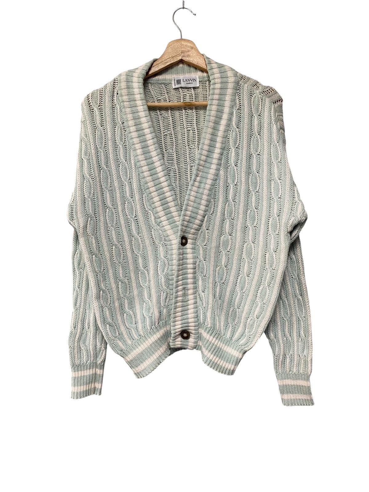 Lanvin Lanvin half button knit like coggi design Size M / US 6-8 / IT 42-44 - 1 Thumbnail