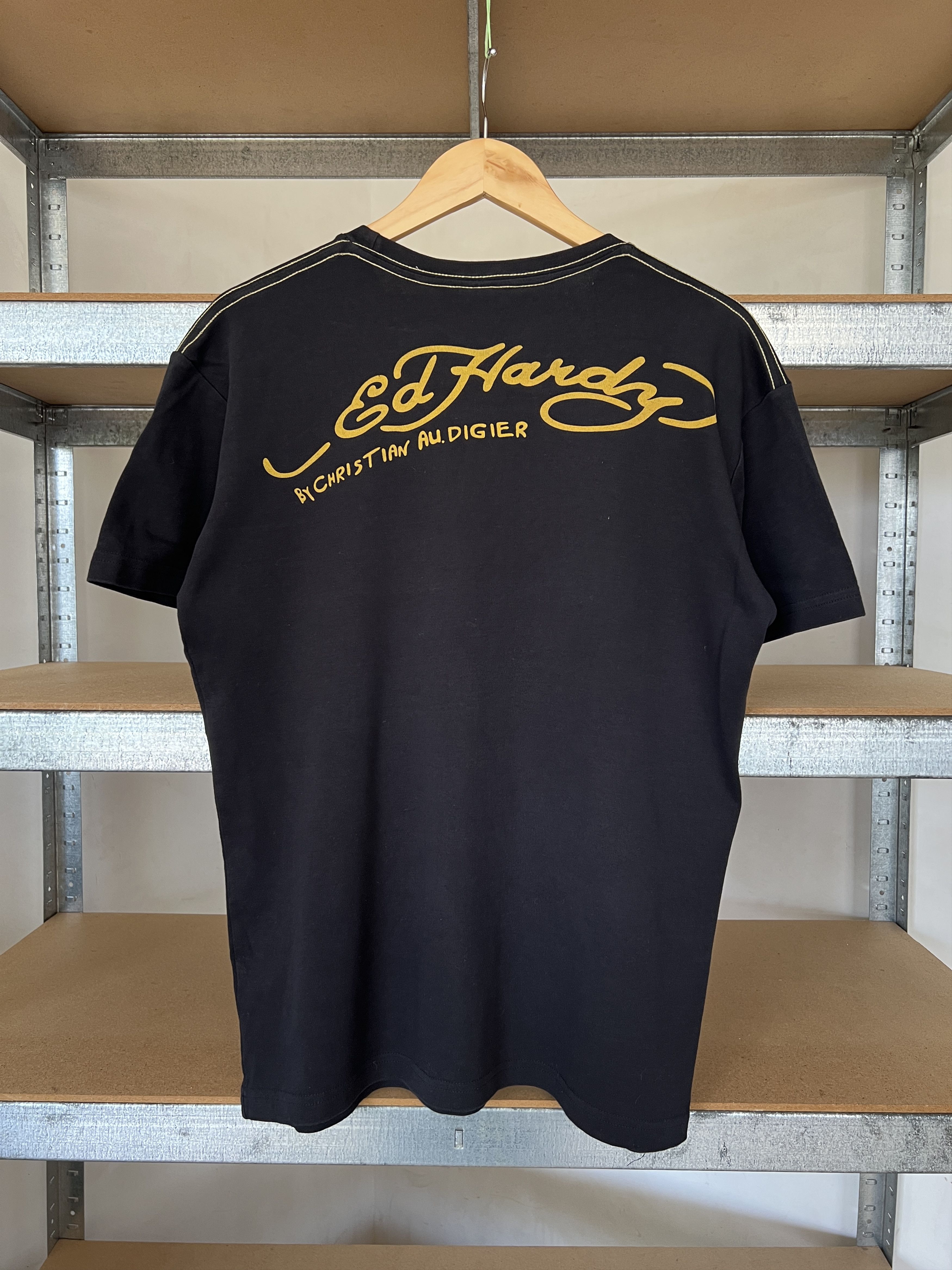 Christian Audigier Ed Hardy Vintage Y2K Christian Audigier Skull Tattoo Tee Size US XL / EU 56 / 4 - 2 Thumbnail