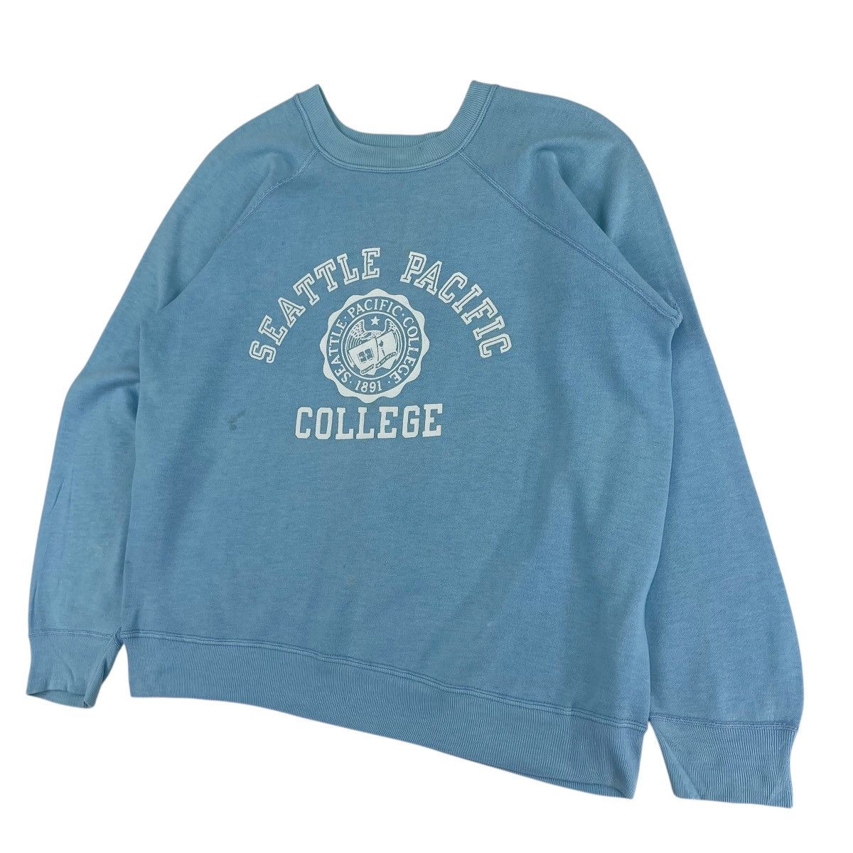 Champion × Vintage 70’s Champion Seattle Pacific College Sweatshirt Size US M / EU 48-50 / 2 - 2 Thumbnail