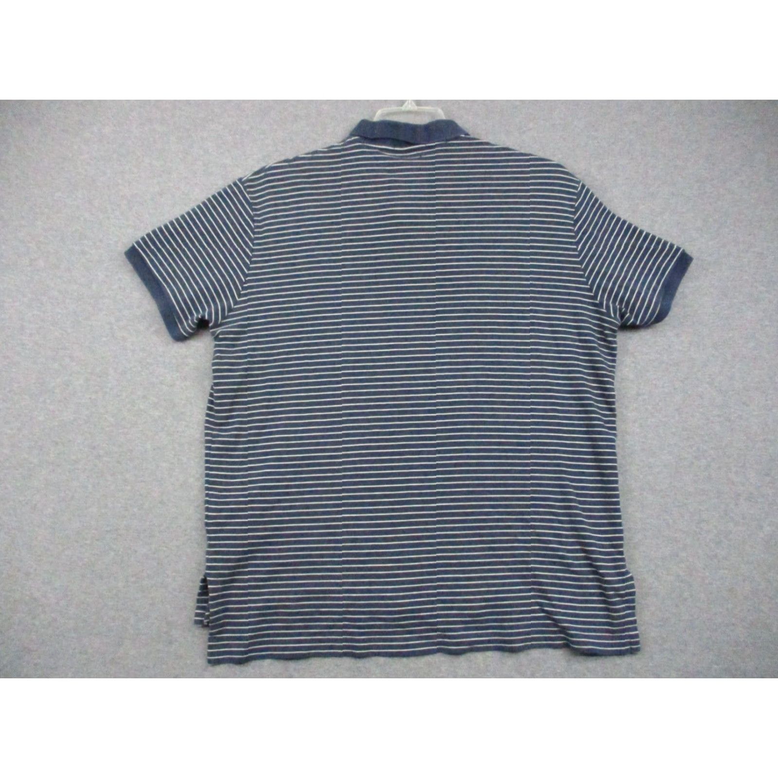 Polo Ralph Lauren Polo Ralph Lauren Shirt XL Men Short Sleeve Blue Stripe Pony Size US XL / EU 56 / 4 - 5 Thumbnail