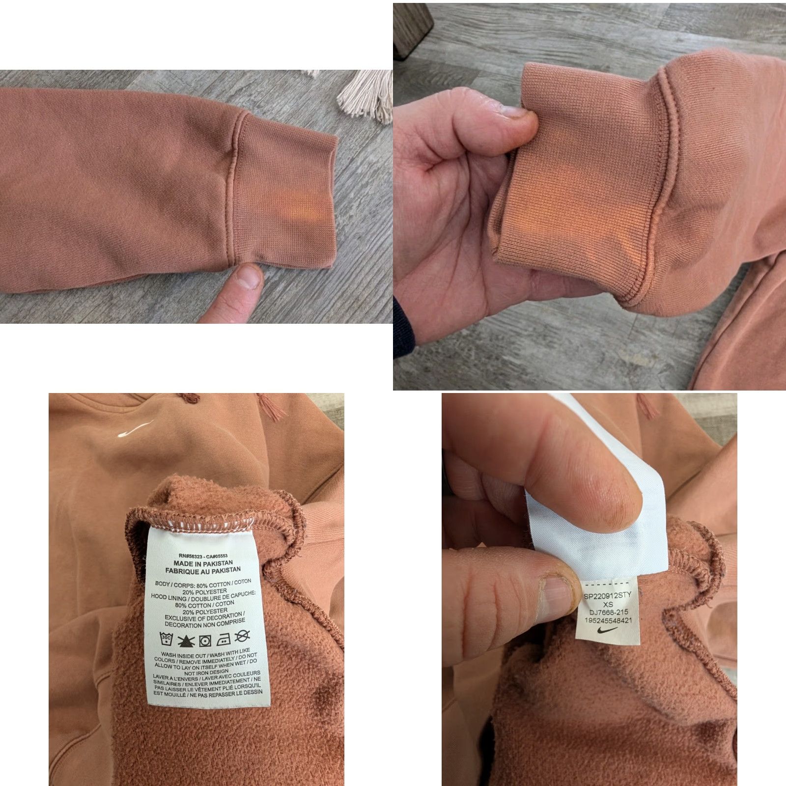 Nike Nike Center Swoosh Hoodie Womens XS Brown Sweatshirt Fleece Oversized Hooded Logo Pockets Relaxed Regular Fall Winter Sportswear 2000s? Size XS / US 0-2 / IT 36-38 - 9 Thumbnail