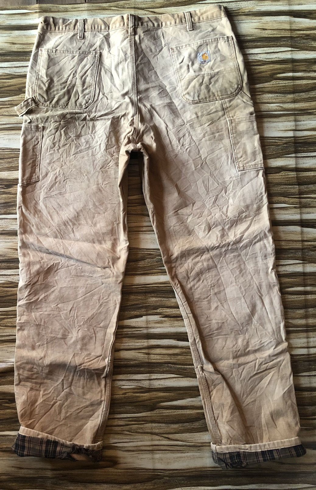 Carhartt Carhartt Double knee Faded Tan Dirty Carpenter Pants Size US 40 / EU 56 - 4 Thumbnail