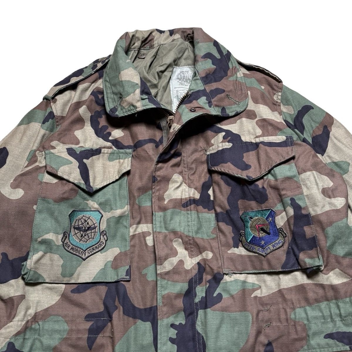 Other Vintage 80s Camo Military Cold Weather Field Woodland Jacket Size US M / EU 48-50 / 2 - 2 Thumbnail