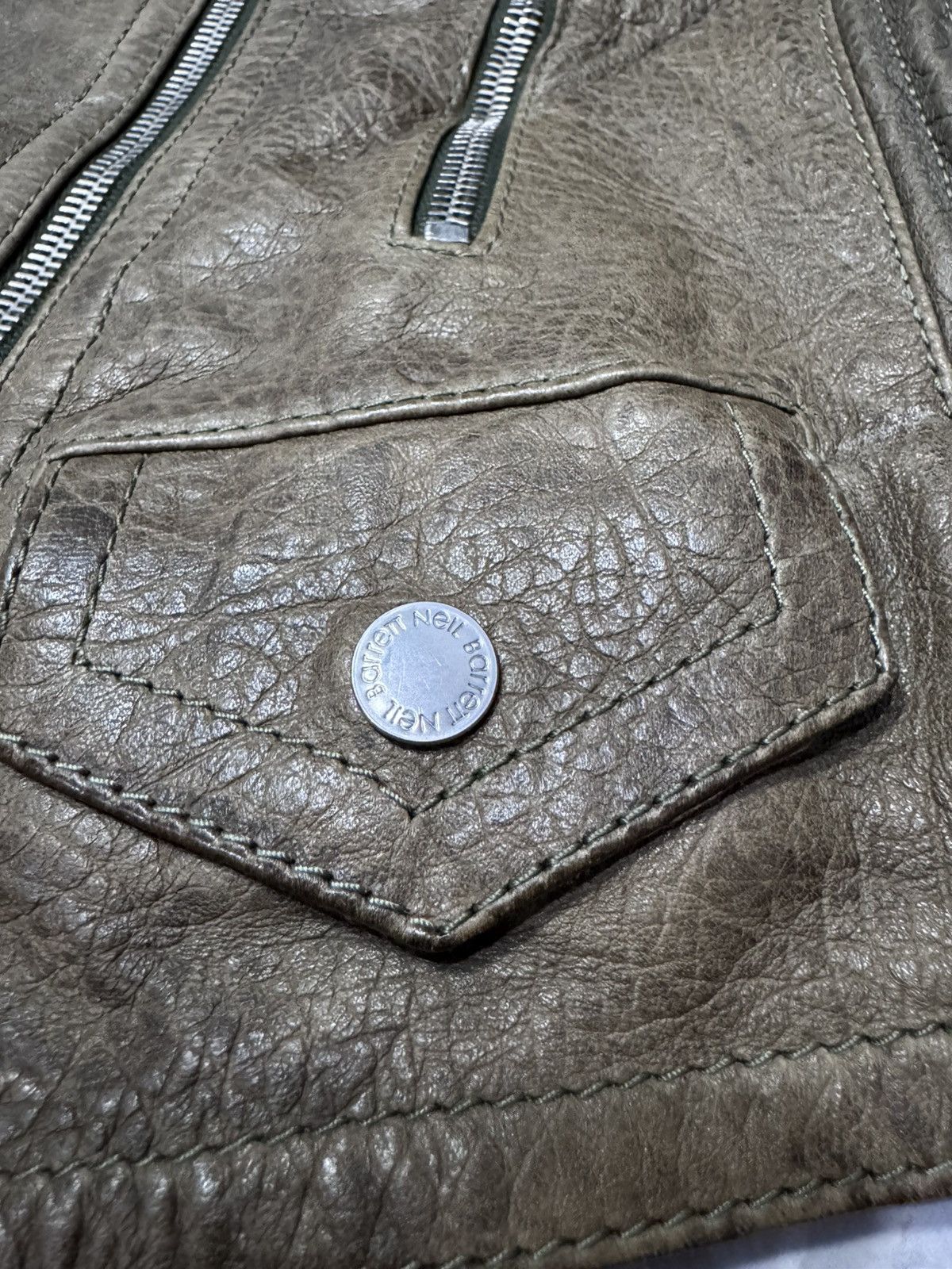 Neil Barrett Neil Barrett Italy Lambskin Leather Biker Jacket - XXS Size US XXS / EU 40 - 4 Thumbnail