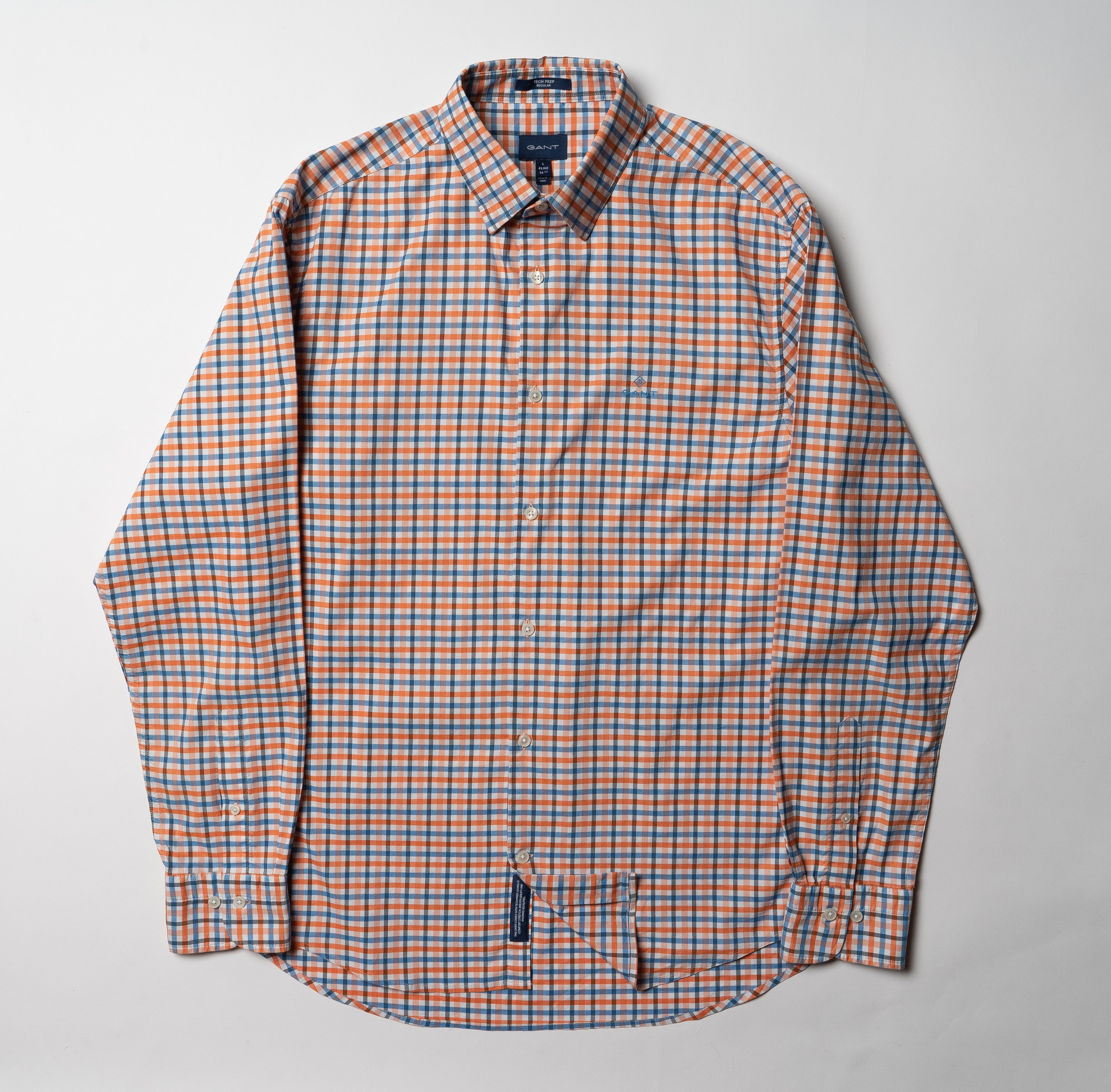 Gant 🔵 GANT Check Long Sleeve Button Up Shirt Size US L / EU 52-54 / 3 - 6 Thumbnail
