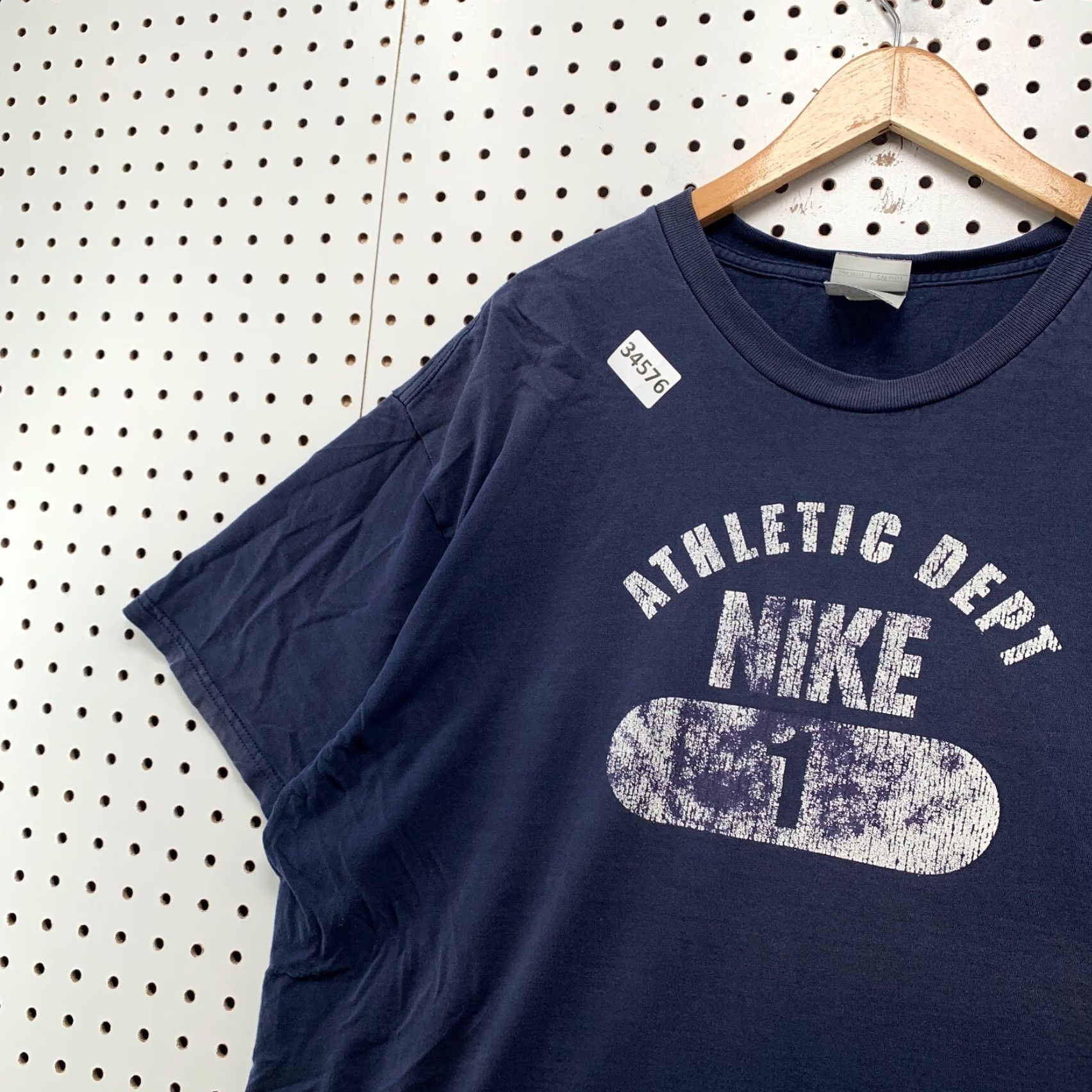 Nike VINTAGE Nike Athletic Dept Shirt Mens 2XL Blue Pill Logo Short Sleeve Crew Neck 26x29 Men Size US XXL / EU 58 / 5 - 7 Thumbnail