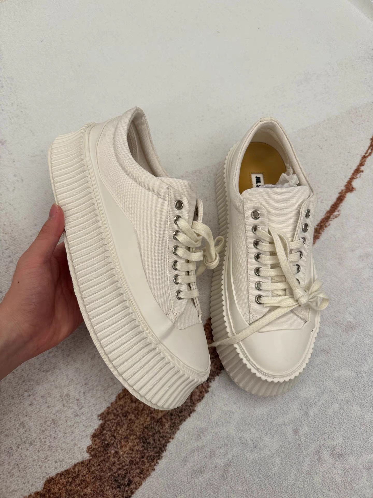Jil Sander Jil Sander Minimalist White Sneakers K6 Size US 9 / IT 39 - 2 Thumbnail