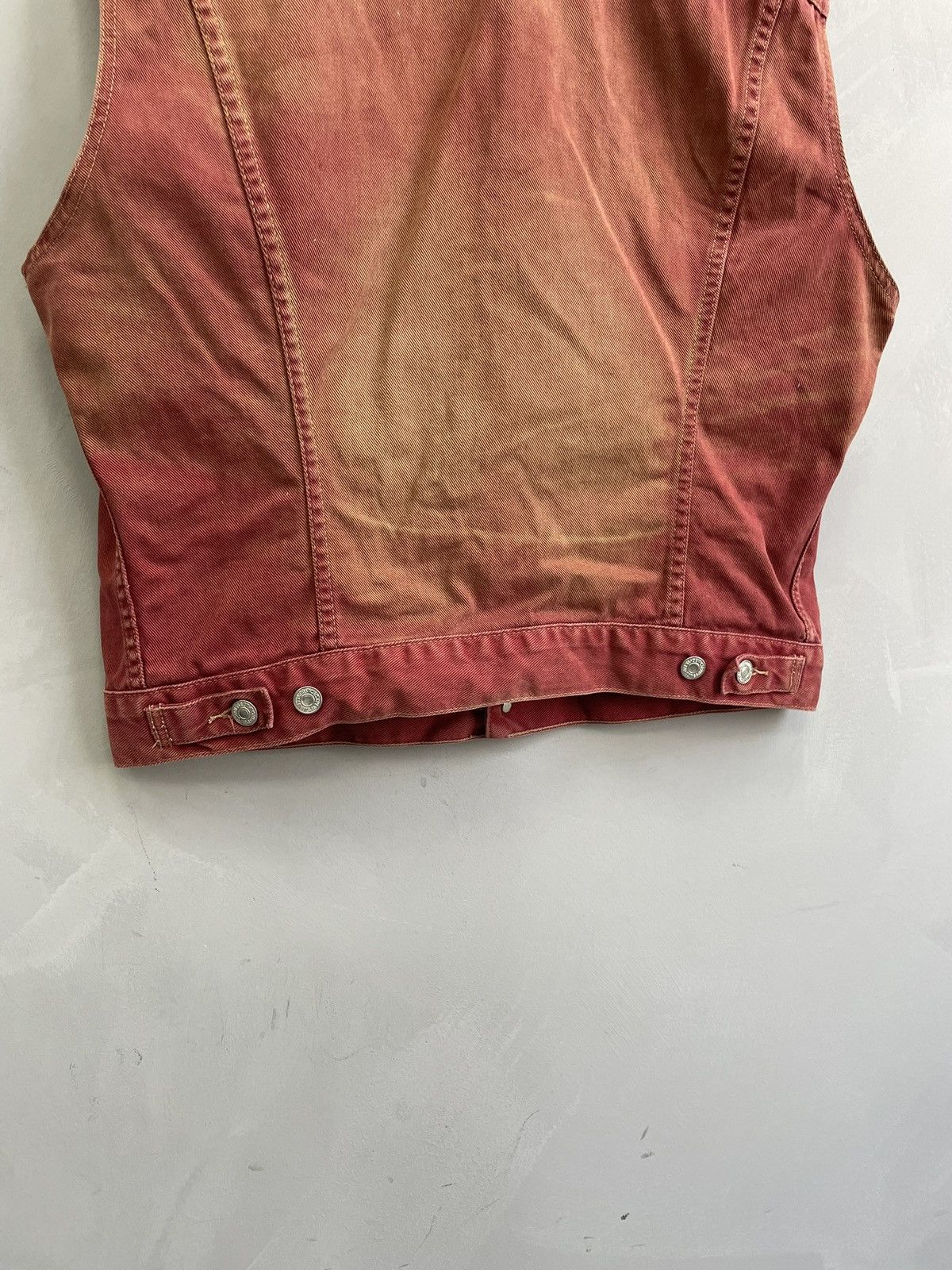 Levi's Rare retro Levis 90s denim jacket vest sun faded hype Size US M / EU 48-50 / 2 - 12 Thumbnail