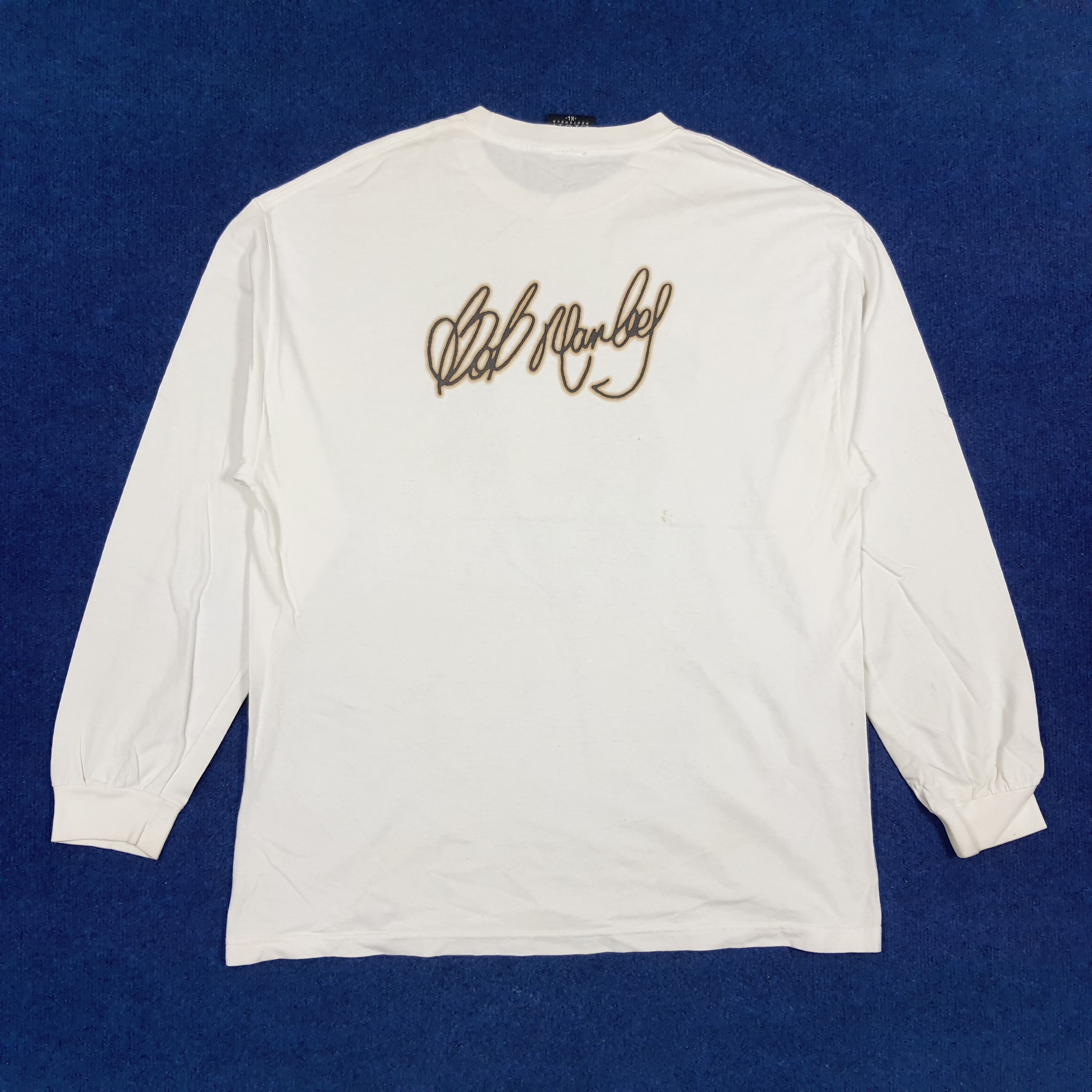Bob Marley × Vintage Vintage Bob Marley Reggae Singer Long Sleeve Tshirt Size US XL / EU 56 / 4 - 4 Thumbnail