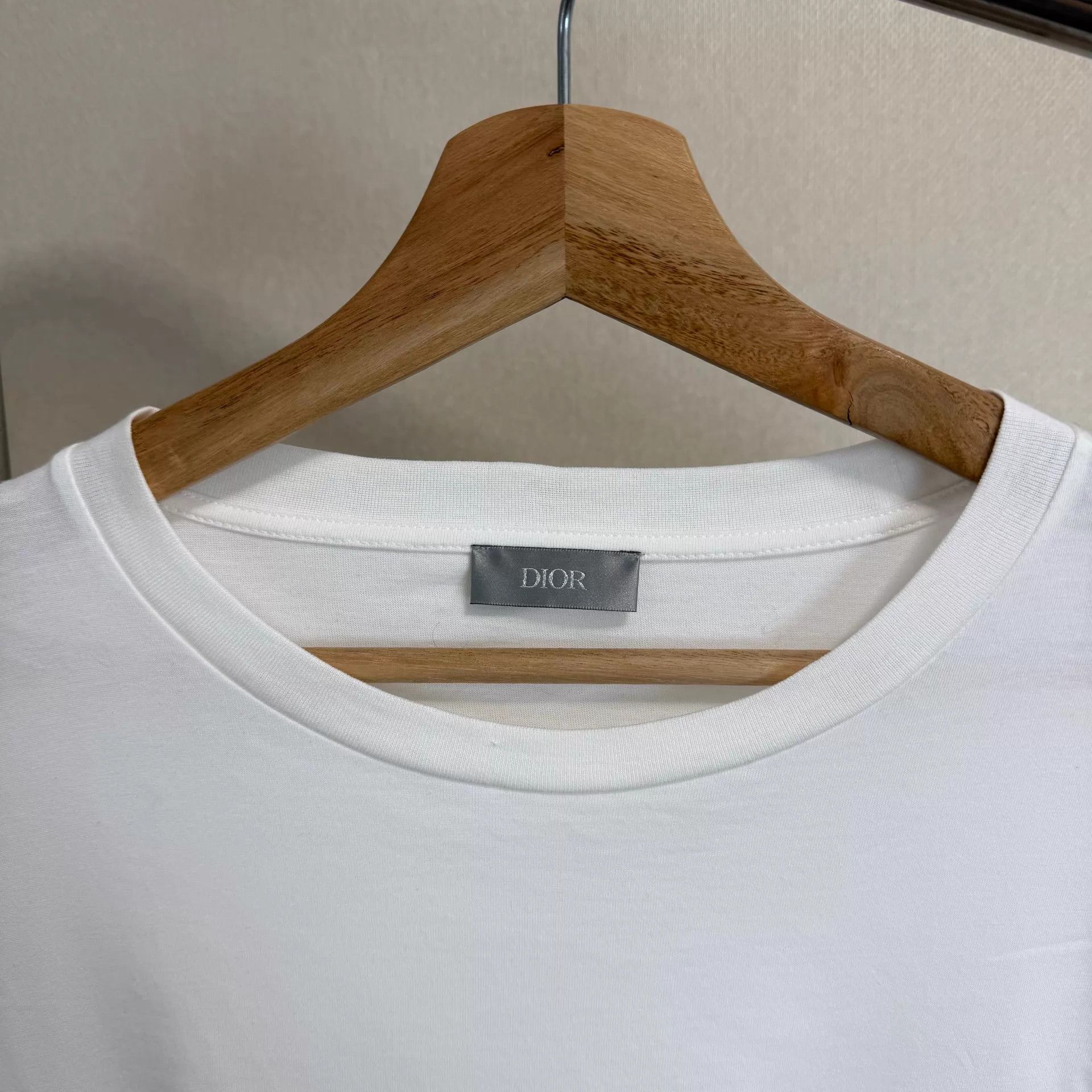 Dior Dior Logo Casual Short Sleeve T - Shirt Men White XXL Size US XXL / EU 58 / 5 - 3 Thumbnail