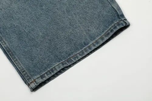 VIBE American retro washed wide-leg simple loose jeans Size US 32 / EU 48 - 8 Thumbnail